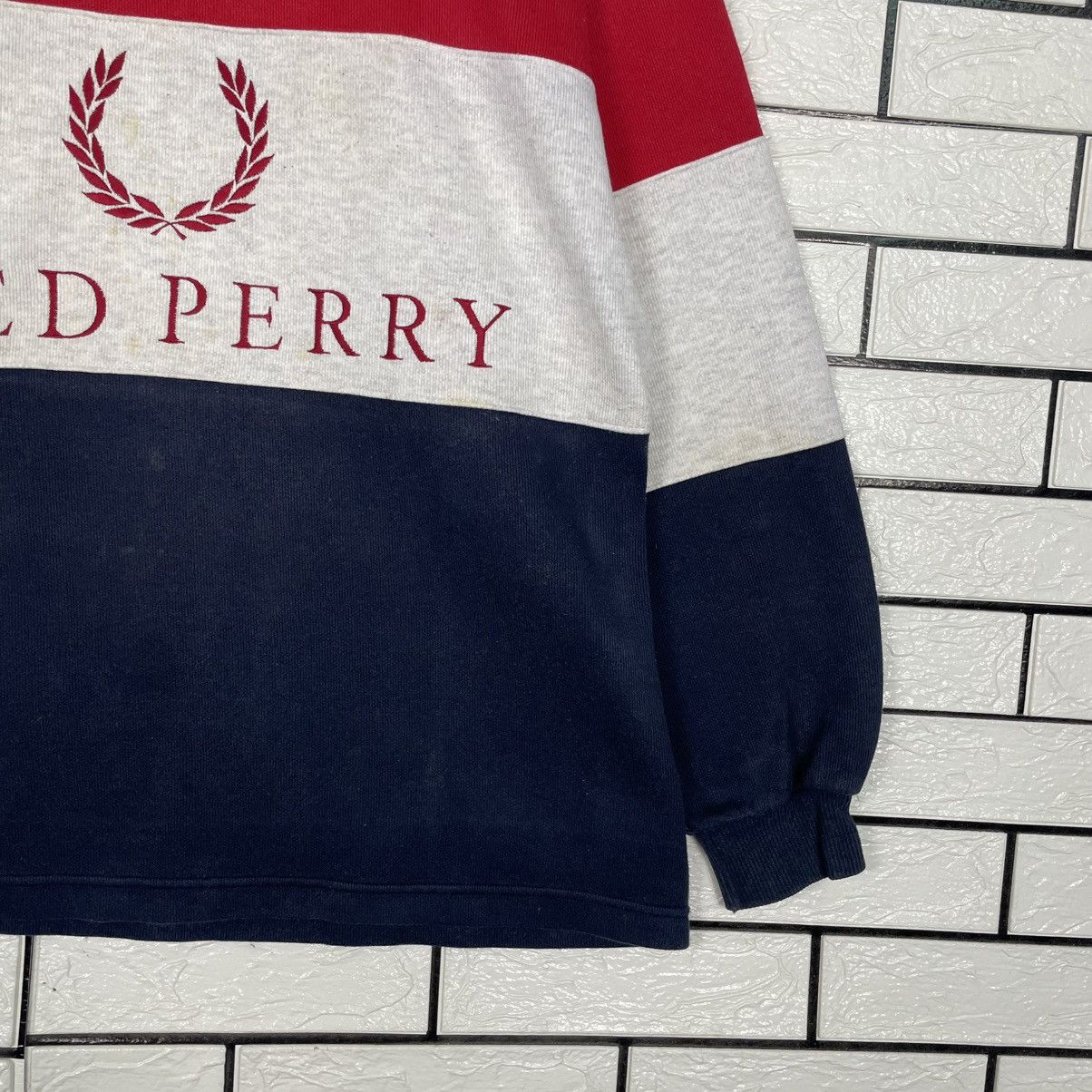 Fred Perry Fred Perry Color Block Sweater Size US L / EU 52-54 / 3 - 4 Thumbnail