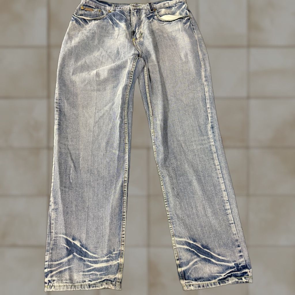 Vintage LRG Jeans Mens 36x32 Blue Vintage Straight Streetwear Y2K 5-Pocket Denim Cotton Blue Size US 36 / EU 52 - 1 Thumbnail