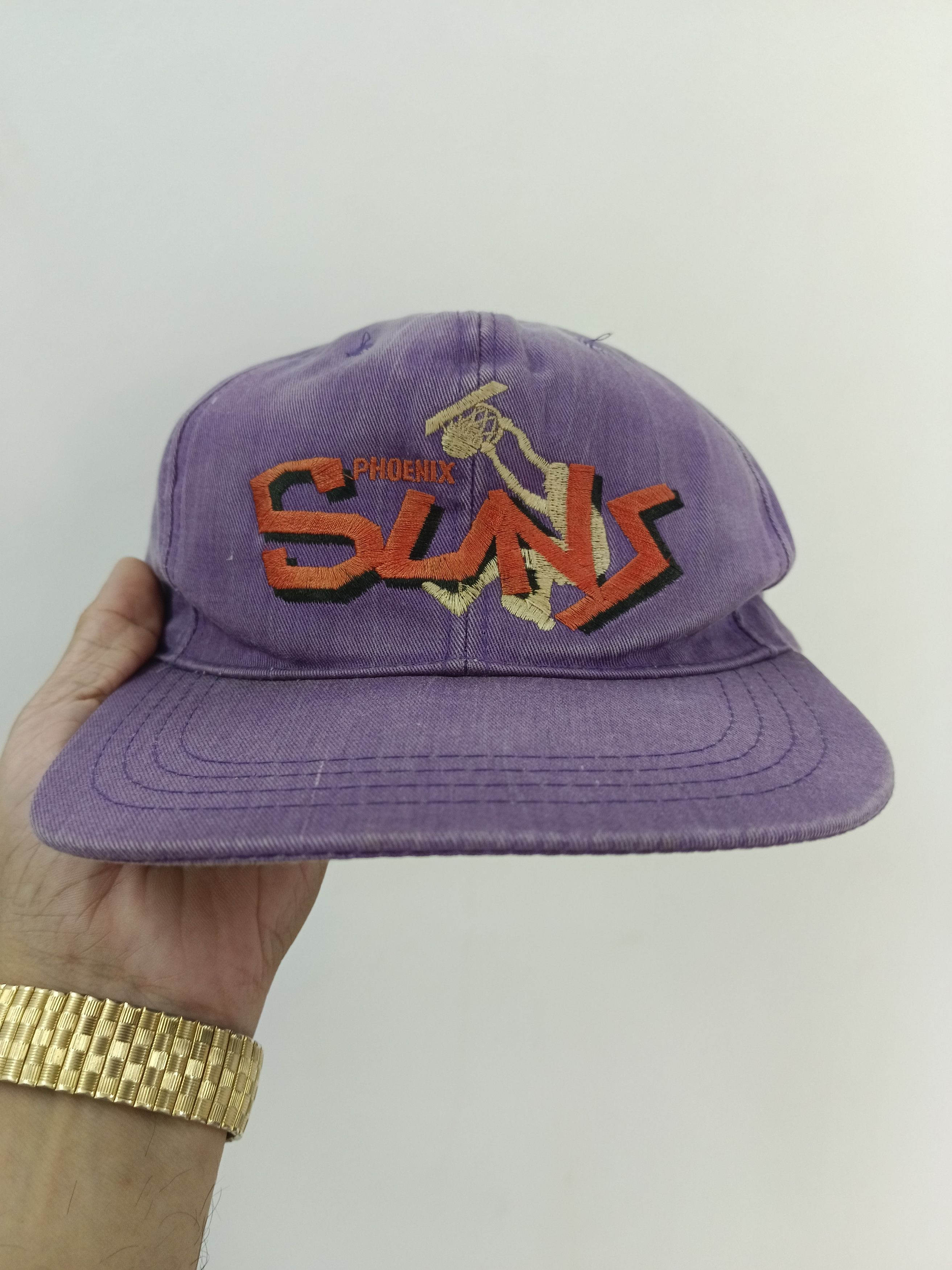 NBA 90s Phoenix Suns Vintage NBA Spellout Dunk Graphic Hat Size ONE SIZE - 2 Thumbnail