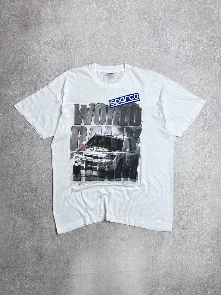 Vintage Vintage Sparco World Rally Team Y2K T-shirt XXL Size US XXL / EU 58 / 5 - 1 Thumbnail