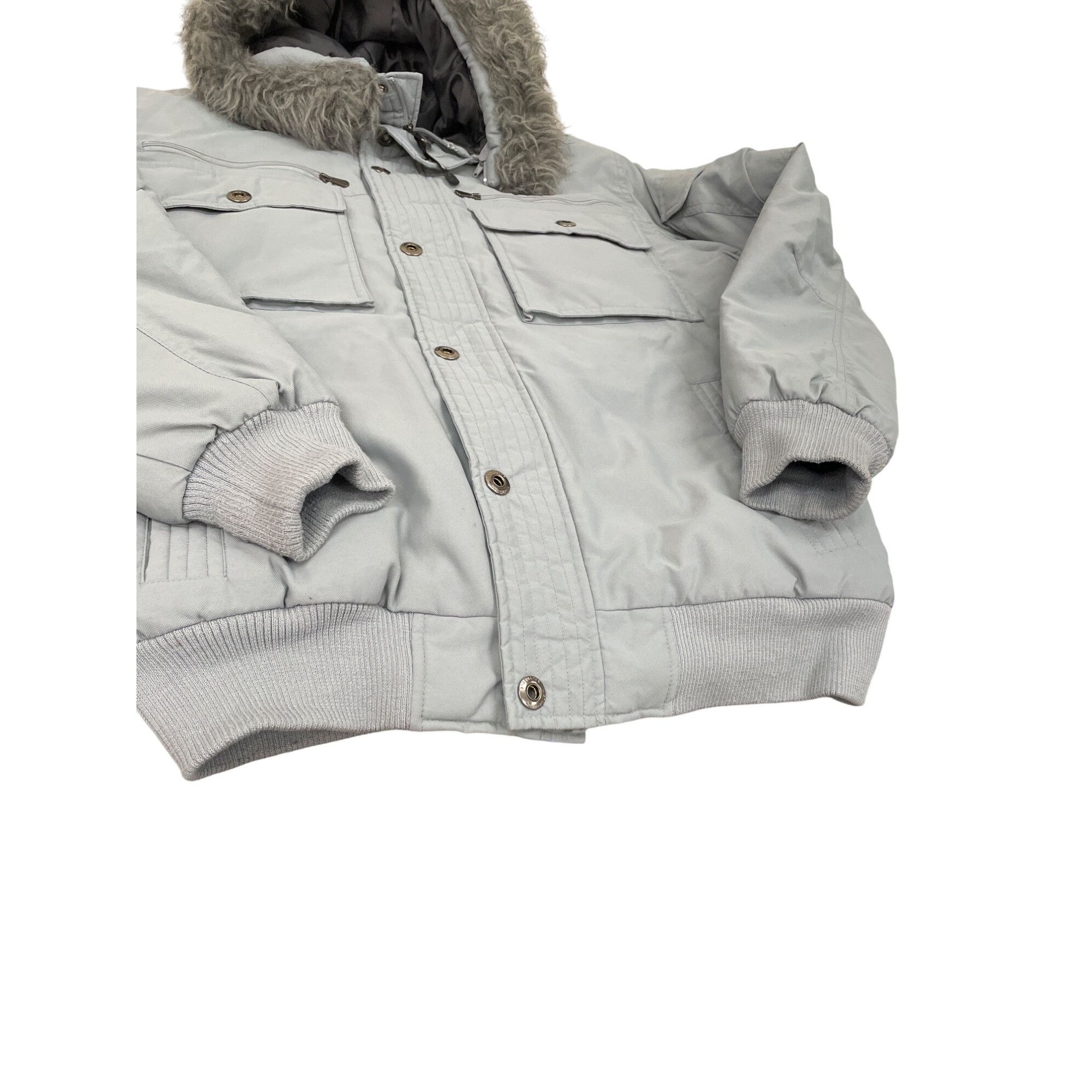 Southpole South Pole Mens gray hooded Winter nylon puffer coat Size L Size US L / EU 52-54 / 3 - 4 Thumbnail