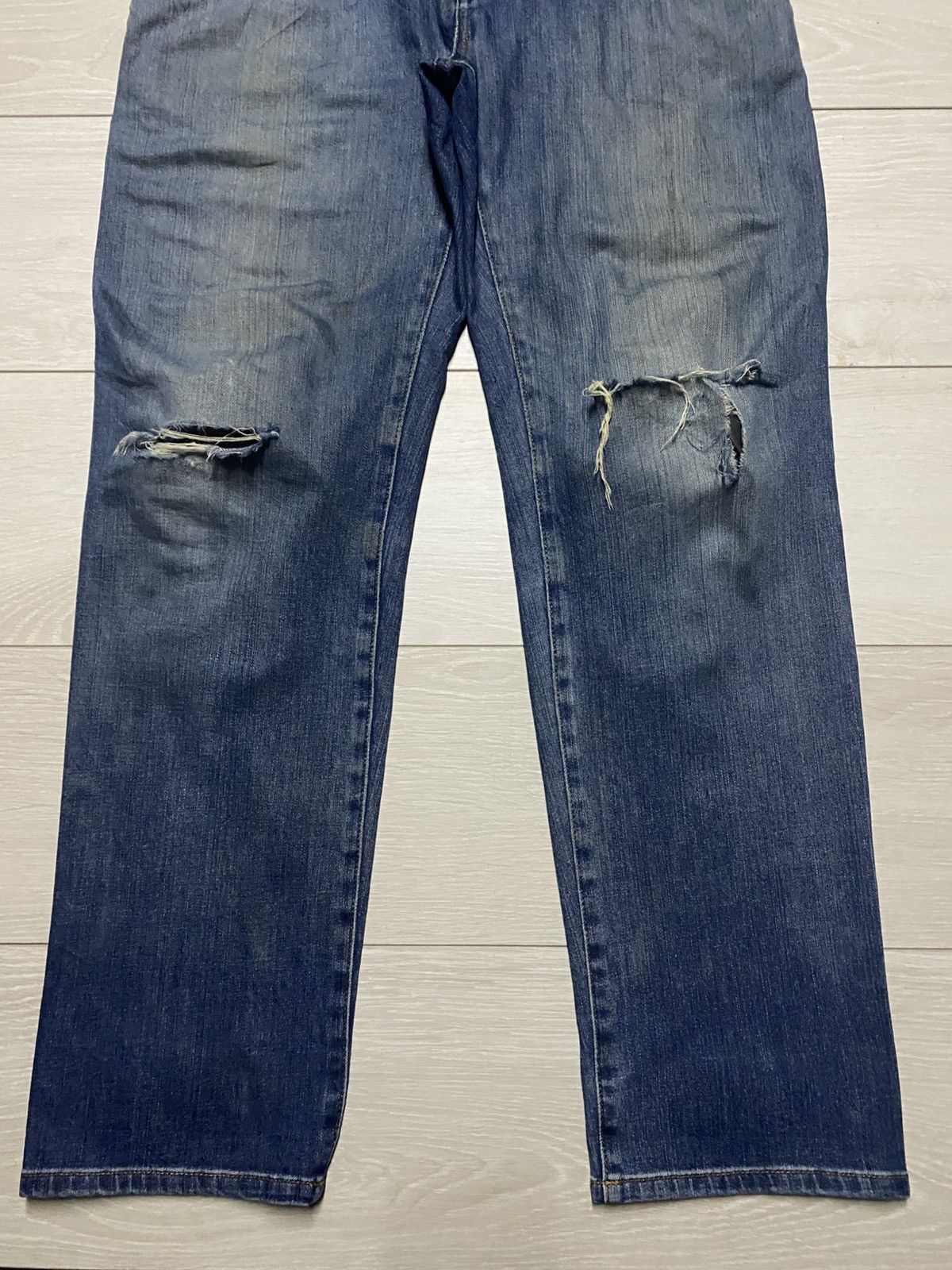 The North Face Vintage The North Face Distressed Slim Fit Jeans Size US 33 - 8 Thumbnail