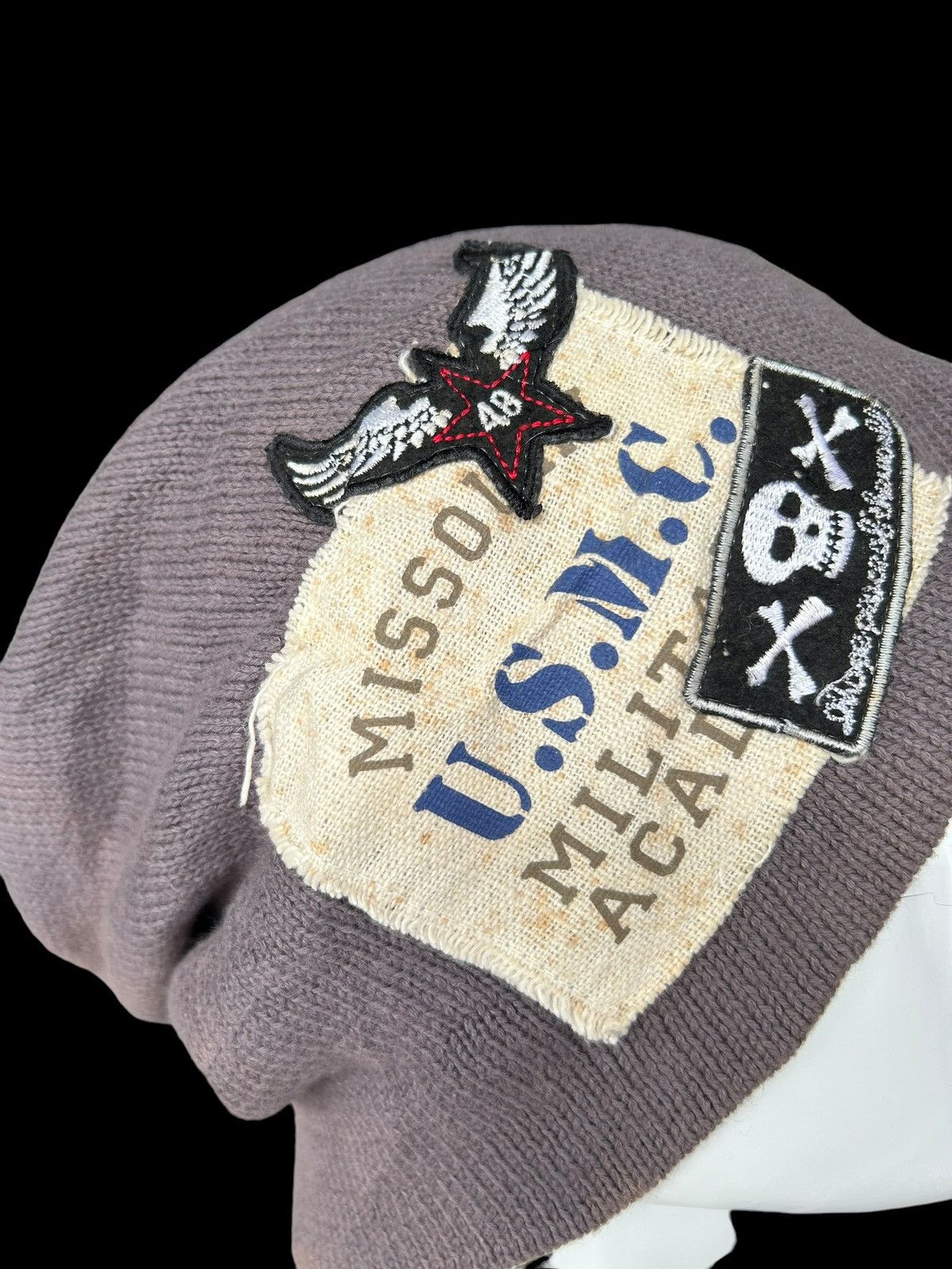 Japanese Brand × Kapital × Vintage U.S.M.C Sunfaded Big Beanie Hats Rare 🎌☠️☠️ Size ONE SIZE - 5 Thumbnail