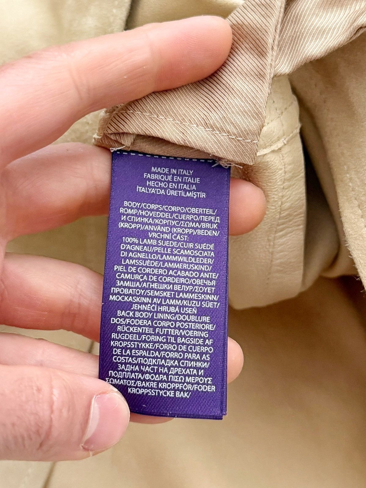 Ralph Lauren Purple Label $2,495 Overshirt Leather Suede Size US M / EU 48-50 / 2 - 9 Thumbnail