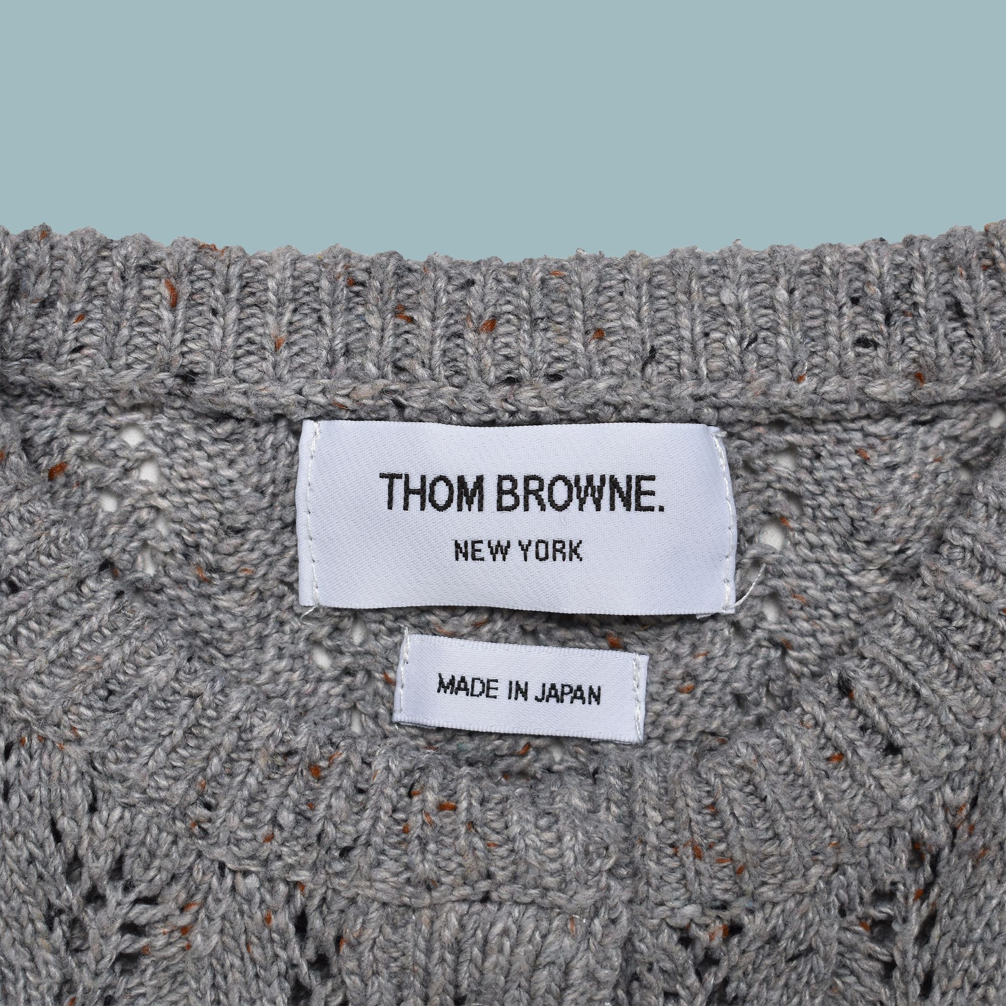 Thom Browne THOM BROWNE SHORT SLEEVE KNIT CARDIGAN GRAY MADE IN JAPAN Size M / US 6-8 / IT 42-44 - 2 Thumbnail
