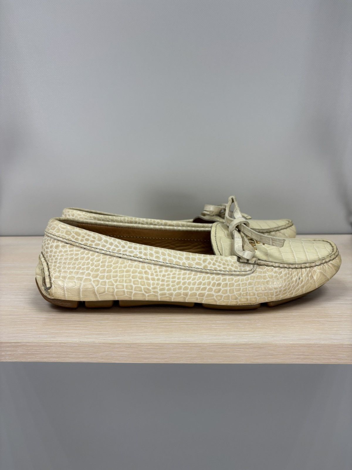 Prada Womens shoes Prada Size 37 1/2 Color Beige Size US 7.5 / IT 37.5 - 10 Thumbnail