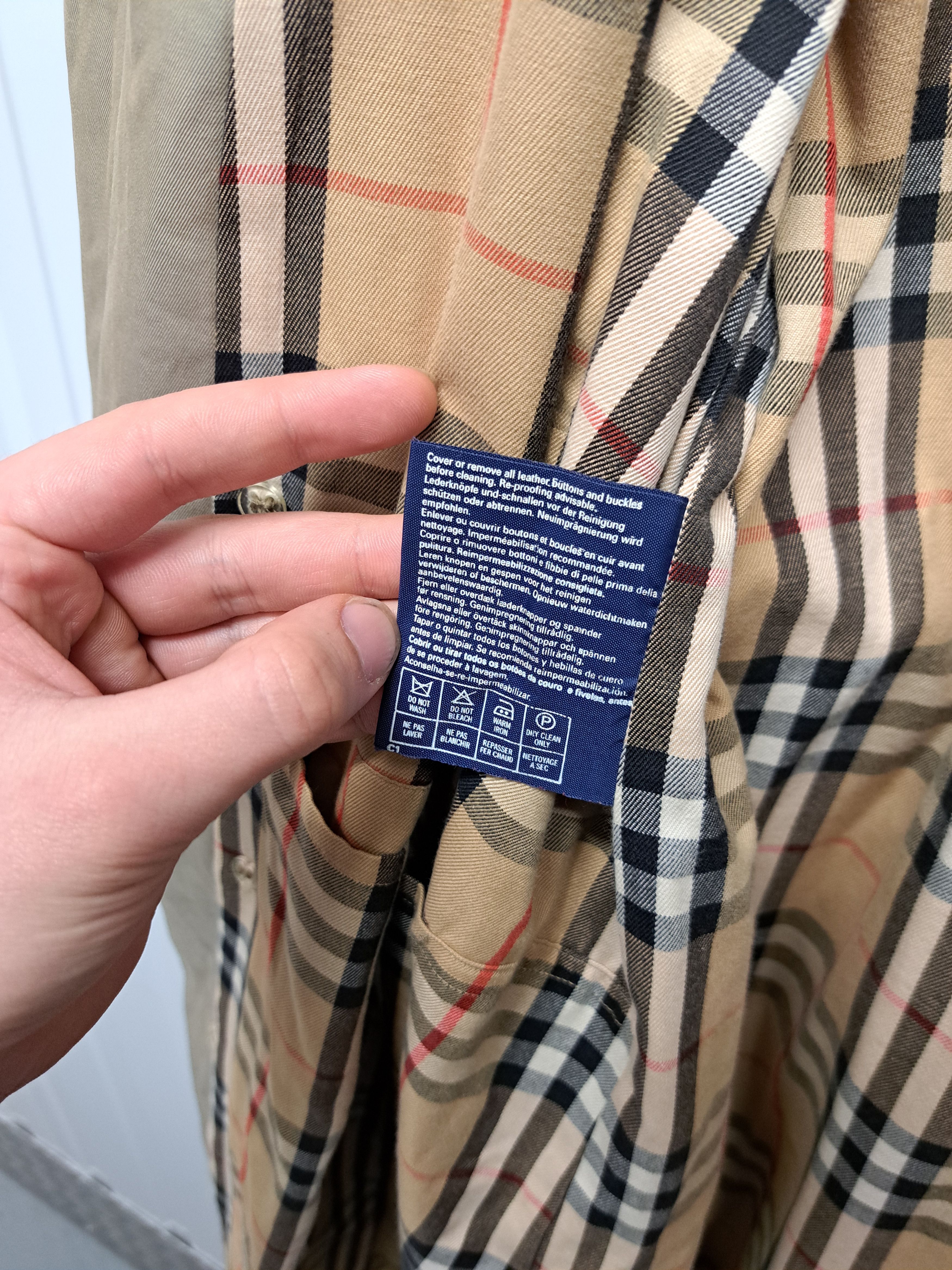 Burberry Vintage 90s Burberrys Double Breasted Trench Coat Nova Check Size US XL / EU 56 / 4 - 11 Thumbnail