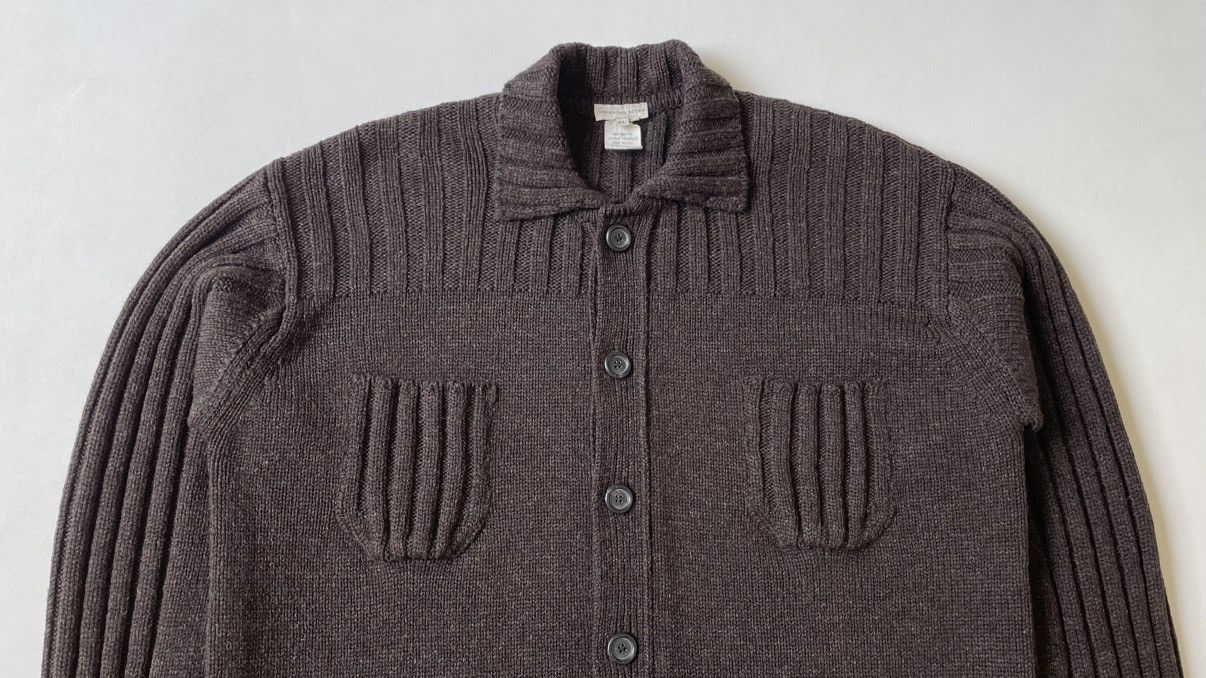 Dries Van Noten Early 2000s Brown Wool Cardigan Size US XL / EU 56 / 4 - 2 Thumbnail