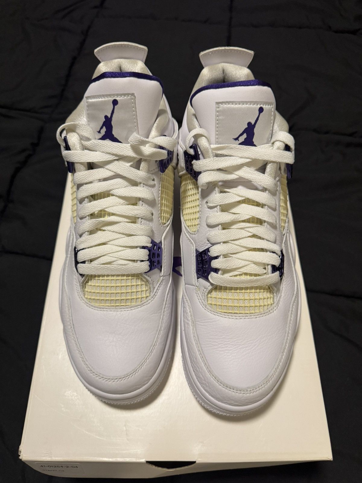 Nike Air Jordan 4 Metallic Purple Size US 10.5 / EU 43-44 - 2 Thumbnail