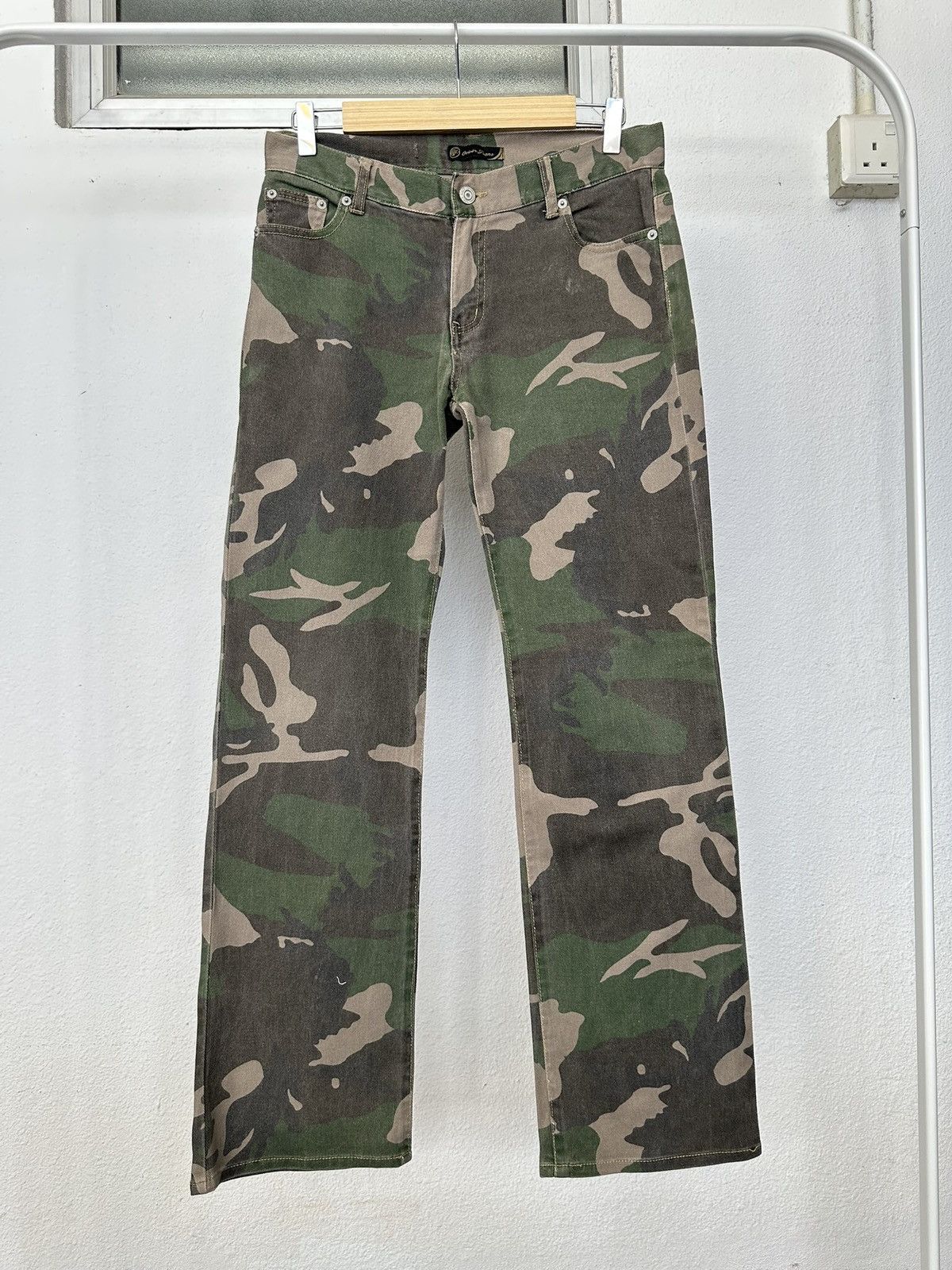 If Six Was Nine 2000's Oririn Jeans - jrock camo pant Size US 31 - 10 Thumbnail