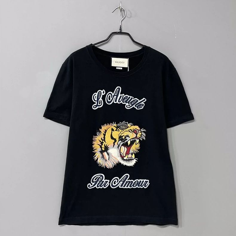 Gucci Gucci Tiger head embroidered short sleeves 2502-Nextarrow Size US S / EU 44-46 / 1 - 2 Thumbnail