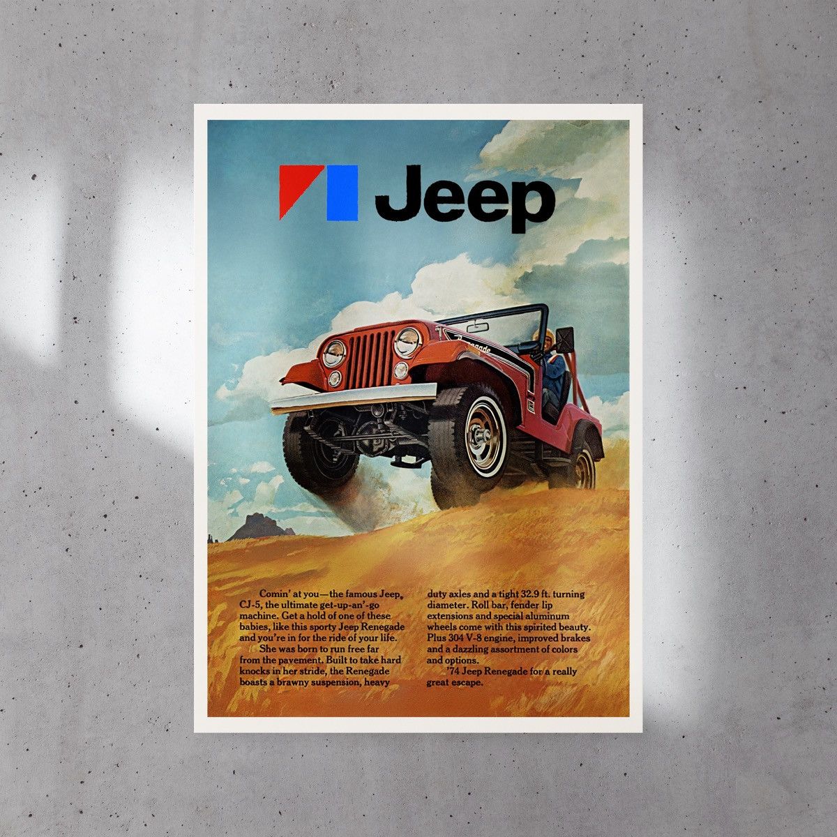 Other Retro Vintage Jeep Poster Size ONE SIZE - 1 Thumbnail