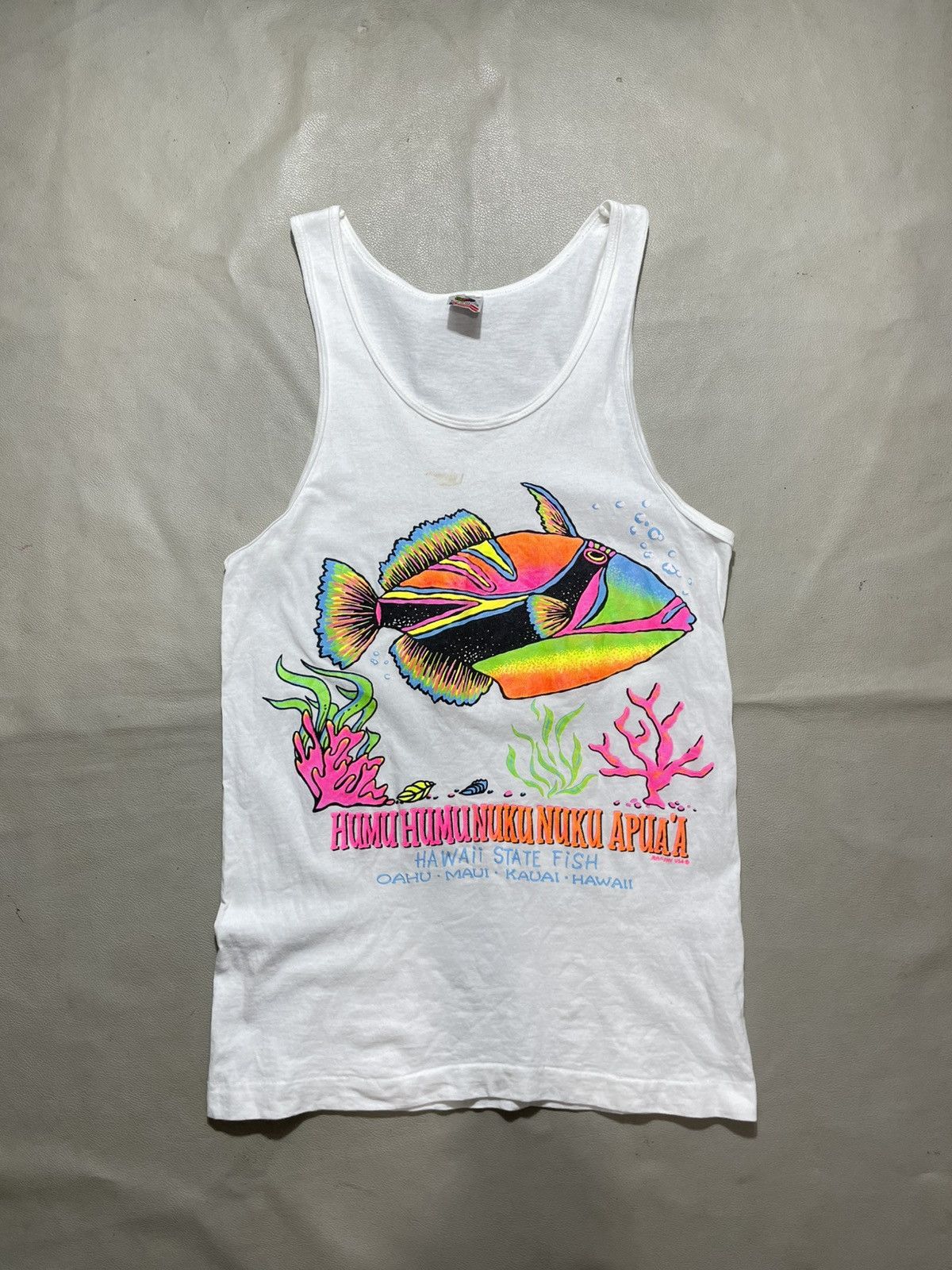 Vintage vintage coral fish hawaii Tanktop tshirt Size US S / EU 44-46 / 1 - 1 Thumbnail