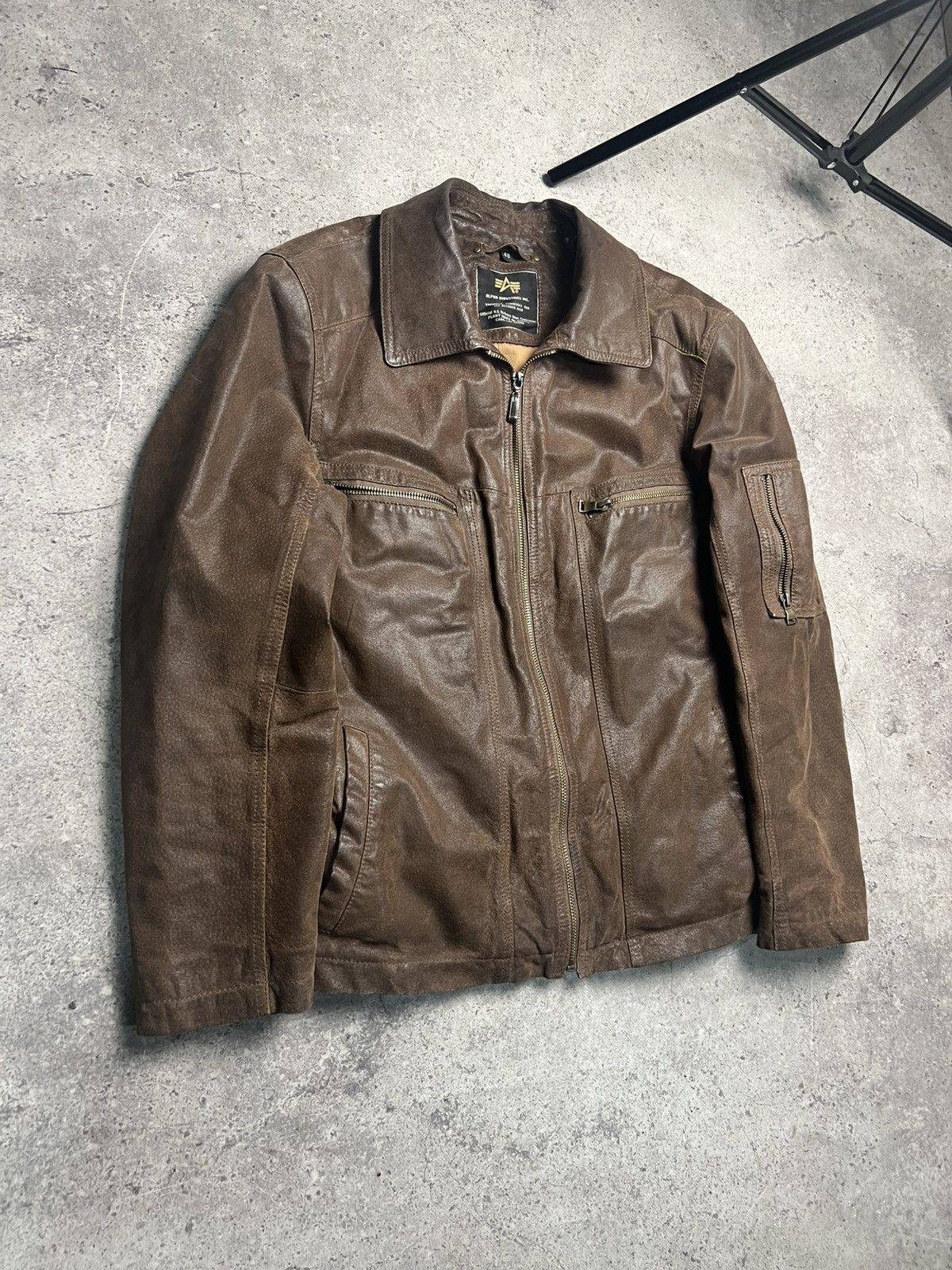Alpha Industries Alpha Industries leather jacket Size US M / EU 48-50 / 2 - 2 Thumbnail