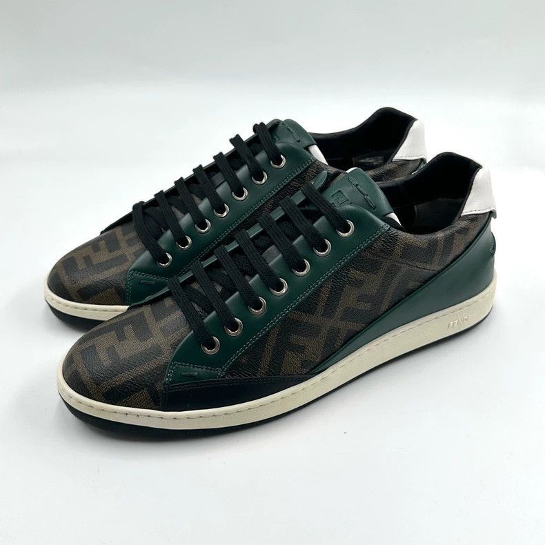 Fendi Fendi Colorful Logo LaceUp Sneakers Size US 9.5 / EU 42-43 - 2 Thumbnail
