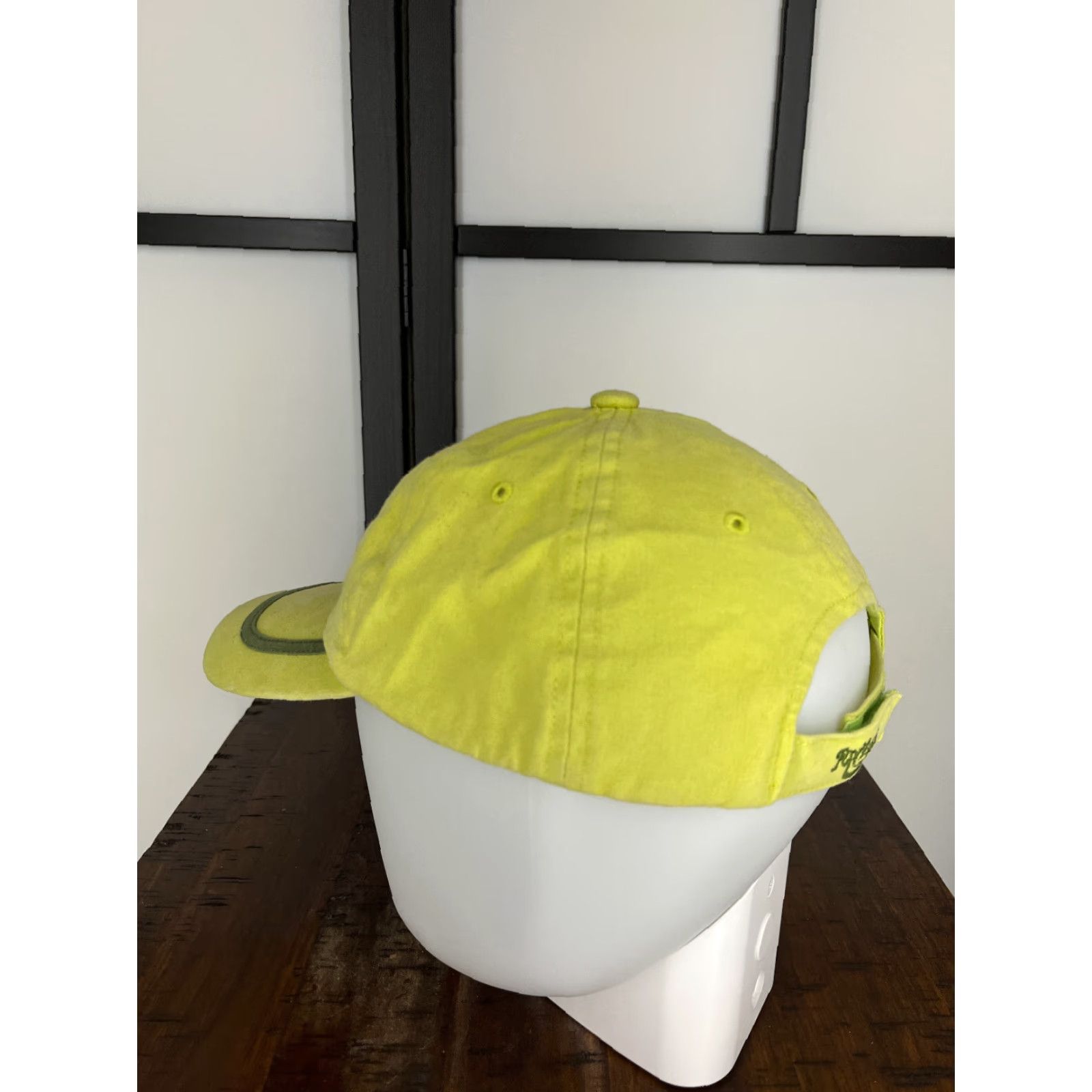 Vintage VINTAGE Horse Hat Cap Strap Back Womens One Size Green Bling Western Cotton Fox Fire Size ONE SIZE - 5 Thumbnail