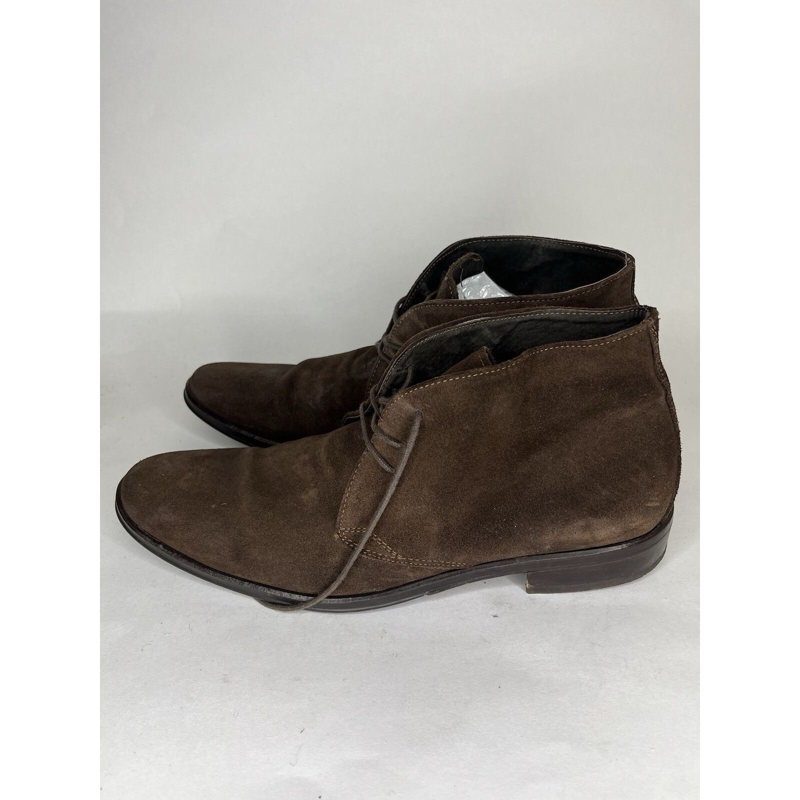 Tomas Maier Tomax Brown Suede Leather Lace Up Ankle Chukka Boots Men Sz Size US 10 / EU 43 - 1 Thumbnail