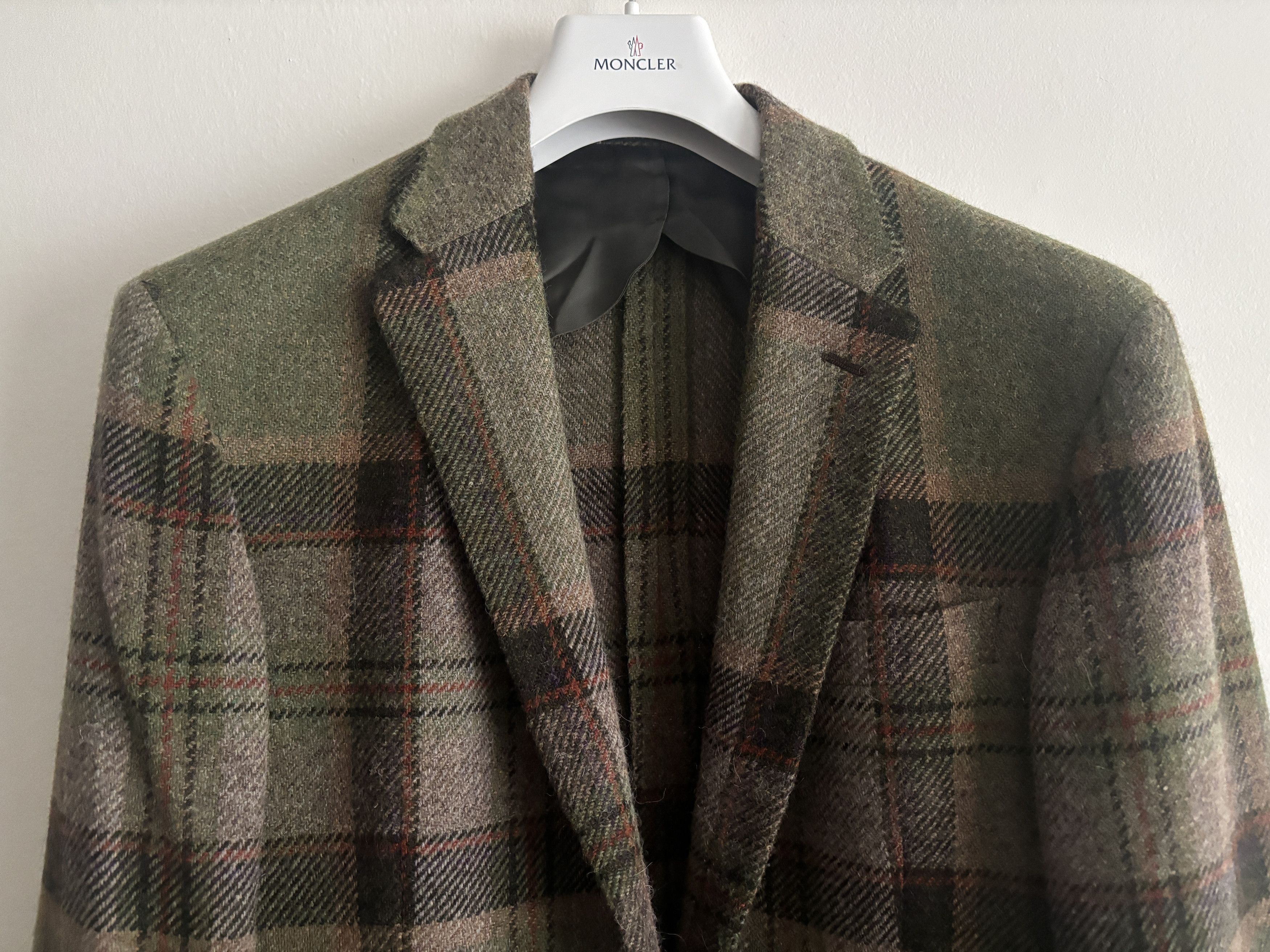 Polo Ralph Lauren $998 Blanket Plaid Wool Alpaca Tweed Sport Coat Mi Italy Size 44L - 2 Thumbnail