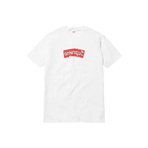 Comme des Garcons Supreme x CDG White Box Logo Tee 0079 Size US M / EU 48-50 / 2 - 1 Thumbnail