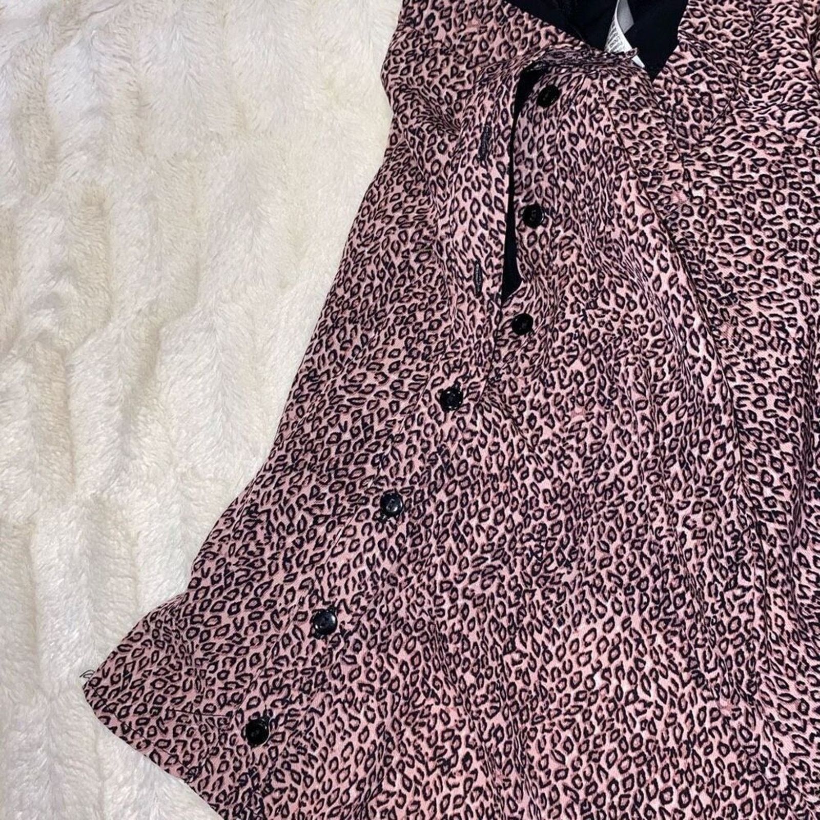 Urban Outfitters Urban Outfitters Pink Animal Print Pleated Mini Skirt | Sz M Size 27" / US 4 / IT 40 - 5 Thumbnail