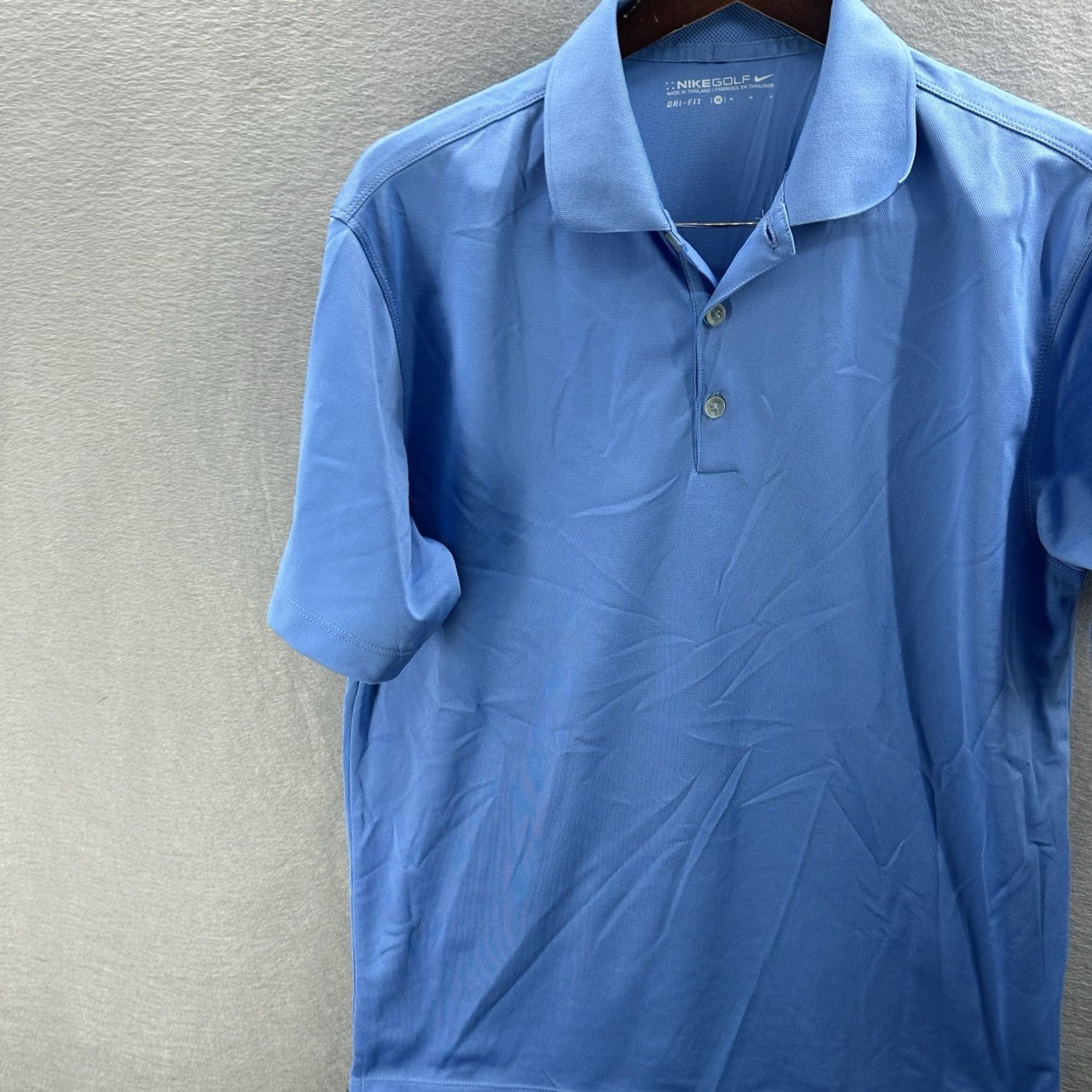 Nike Nike Golf Polo Shirt Mens L Blue Dri-Fit Slim Fit Short Sleeve Logo Casual Classic Dad Preppy Size US L / EU 52-54 / 3 - 3 Thumbnail