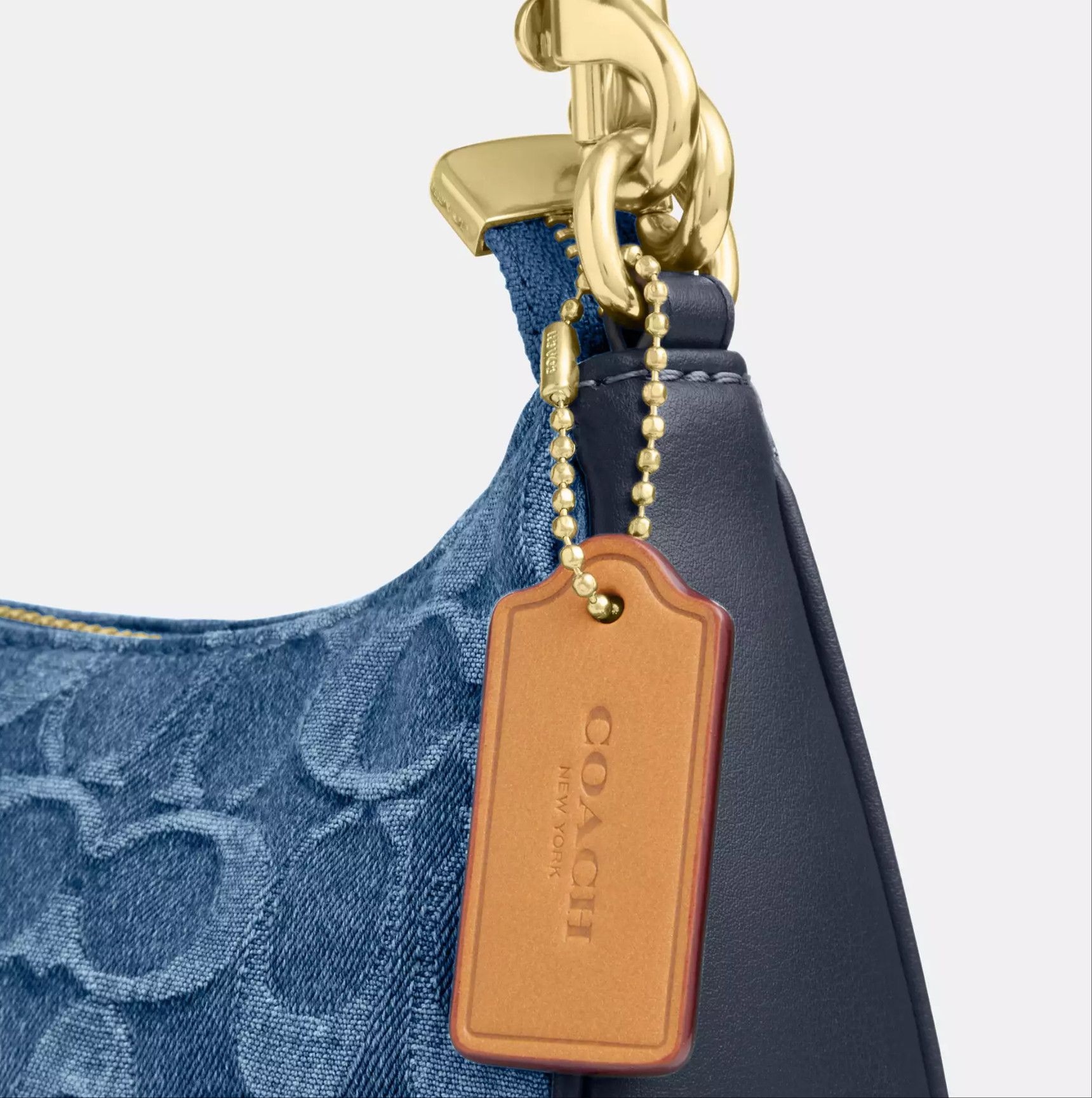 Coach Teri Shoulder Bag In Signature Denim CDQ56 Size ONE SIZE - 12 Thumbnail