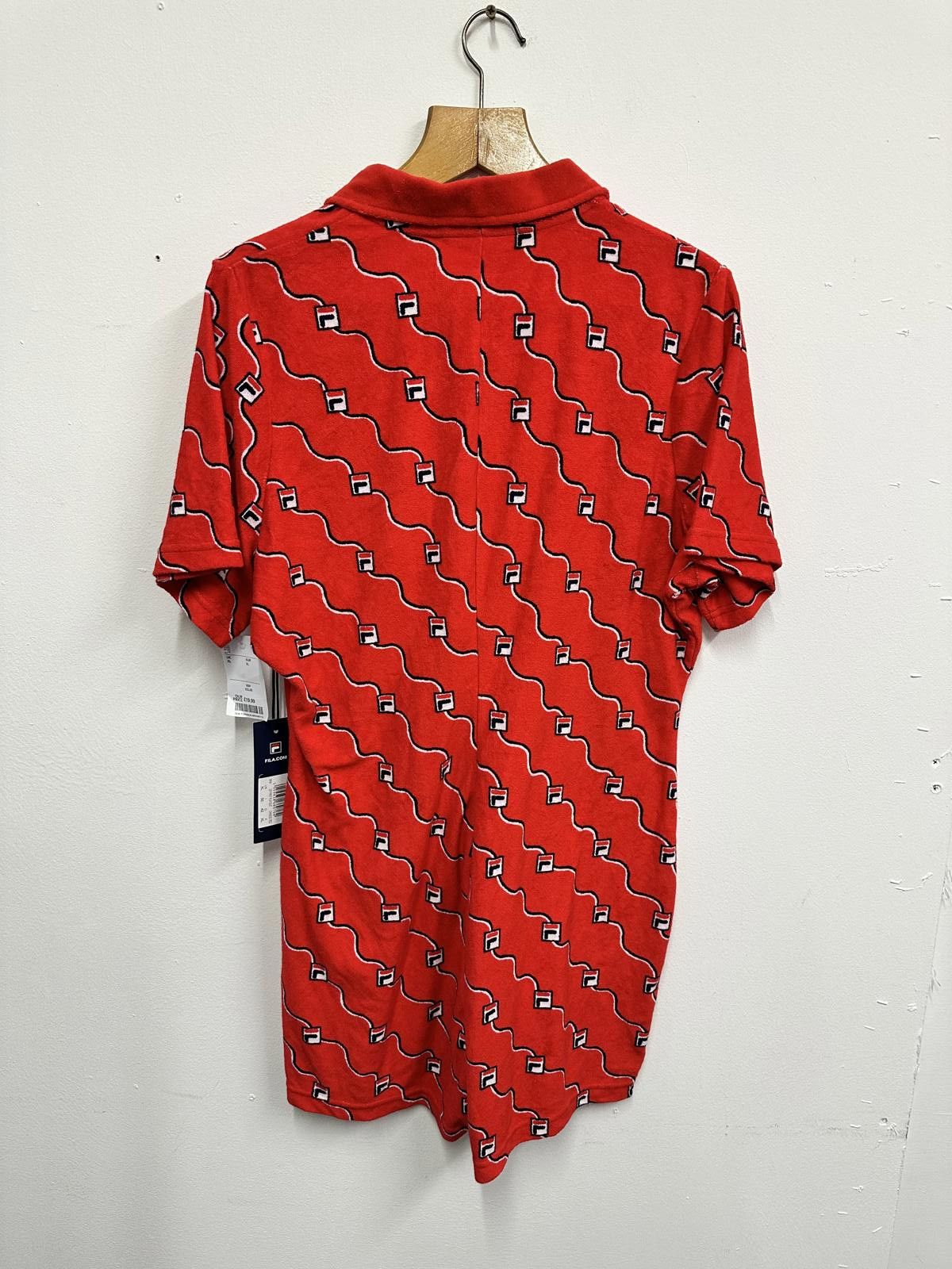 Fila Fila Red Zip-Up Polo Shirt Dress with Pattern, UK XL Size XL / US 12-14 / IT 48-50 - 5 Thumbnail