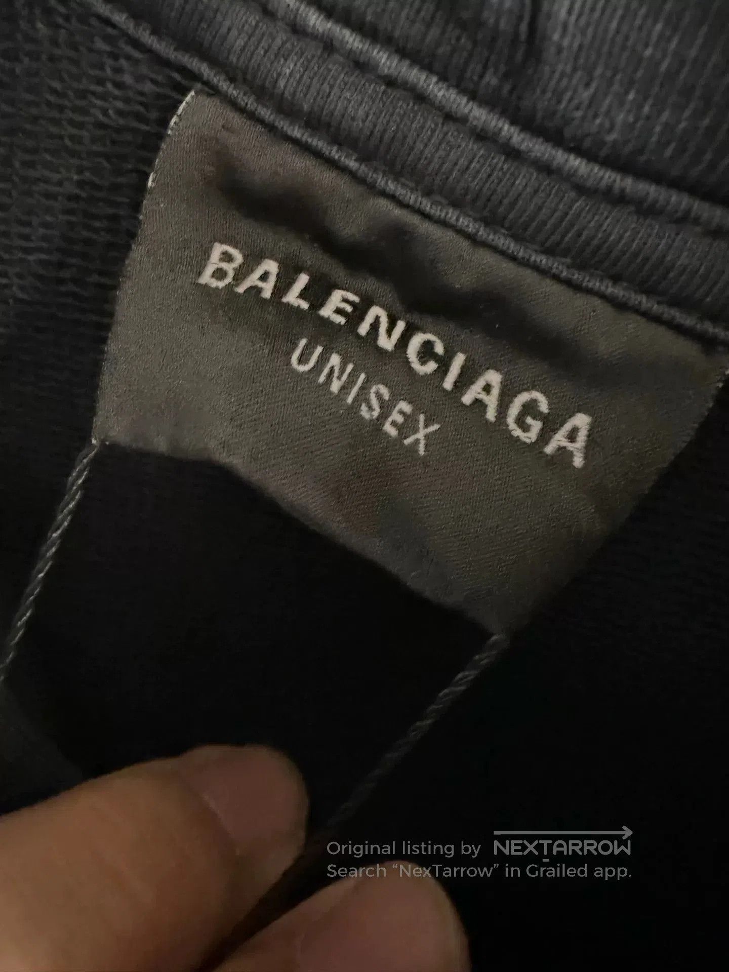 Balenciaga Balenciaga Black Tape Logo Hoodie. Size US XXL / EU 58 / 5 - 3 Thumbnail