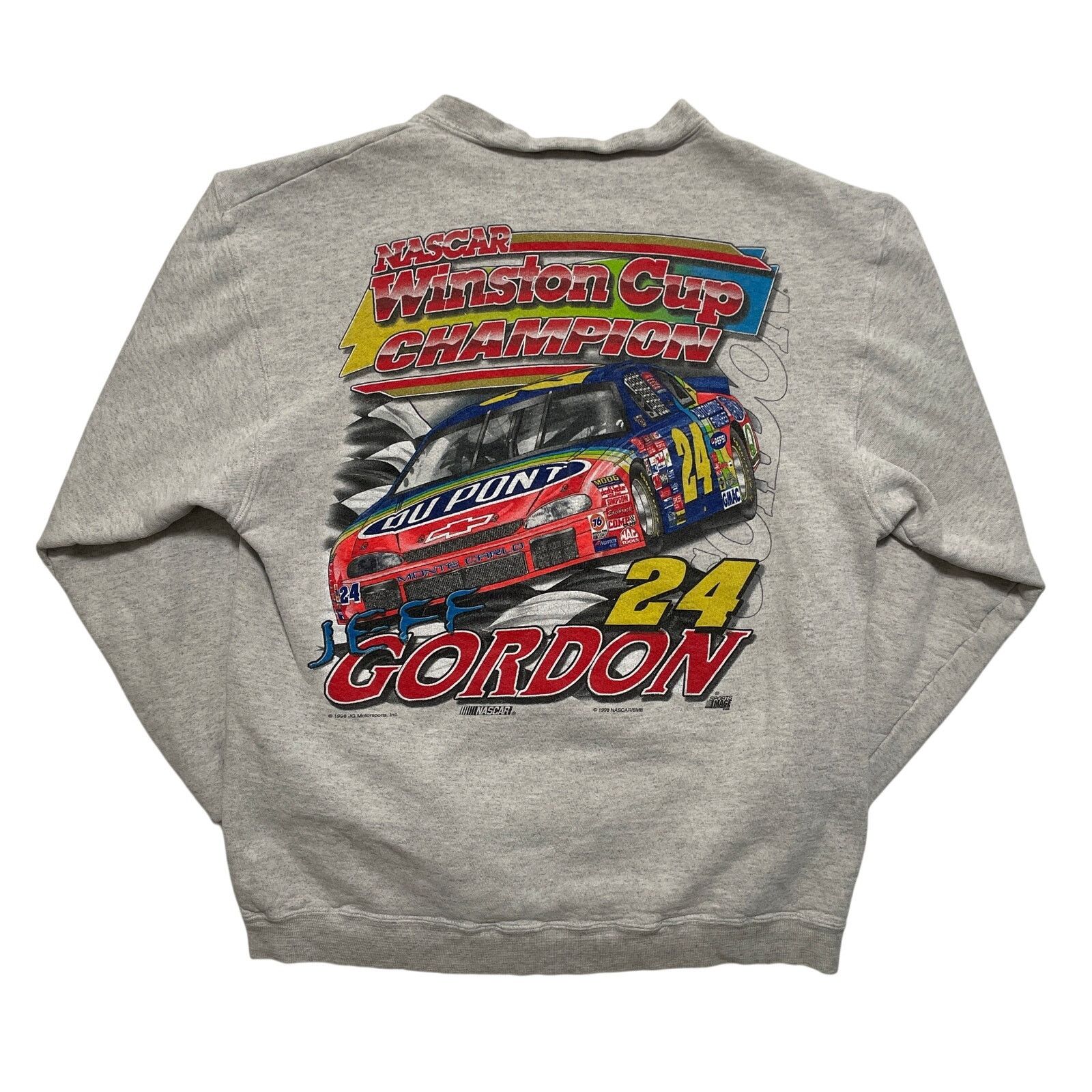 NASCAR VTG Y2K 90s Nascar Winston Cup Jeff Gordon Gray Sweatshirt M Size US M / EU 48-50 / 2 - 4 Thumbnail