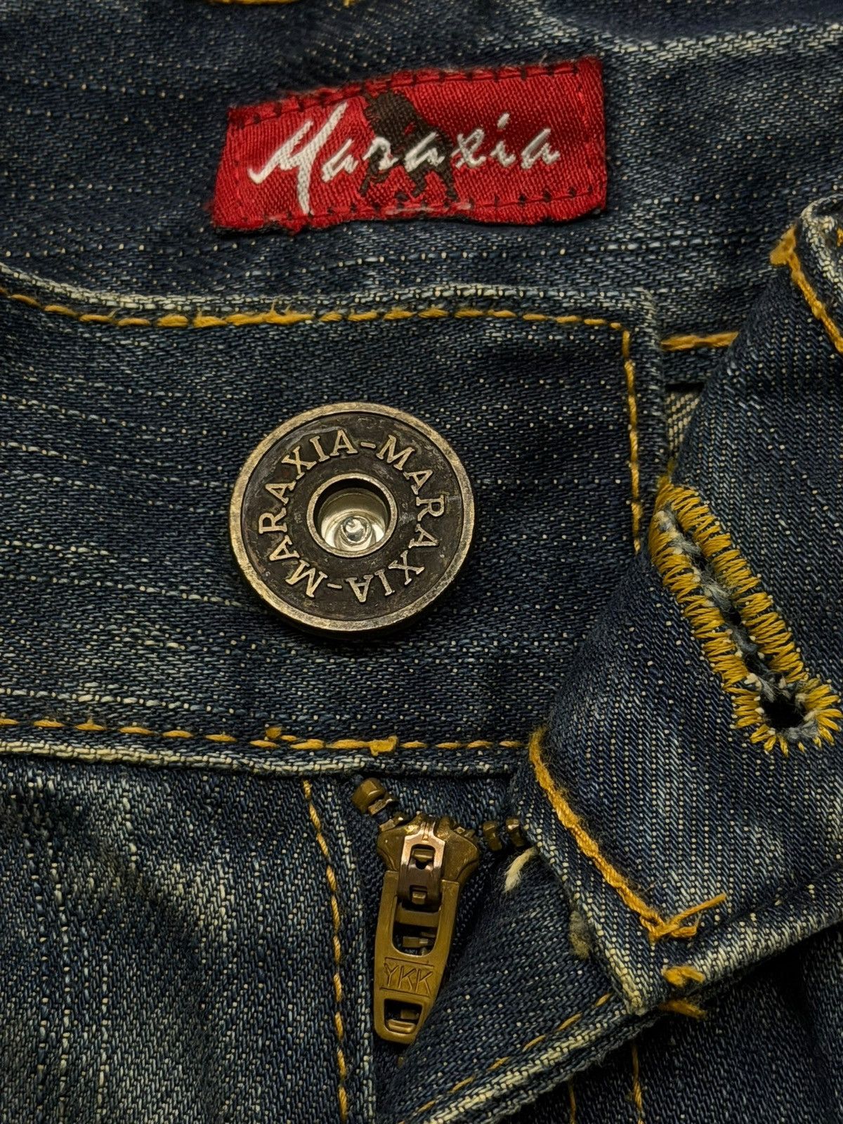 Japanese Brand Vintage Y2K Maraxia Bootcut Flared Denim | Vintage Fade W30 Size 30" / US 8 / IT 44 - 10 Thumbnail