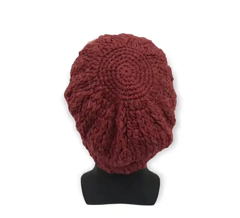 Japanese Brand × Vintage Japanese Brand Knit Design Beanie Hat Size ONE SIZE - 4 Thumbnail