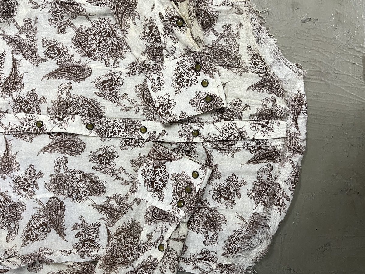 GOA GOA distressed metal button crinkle western shirt Size US S / EU 44-46 / 1 - 10 Thumbnail