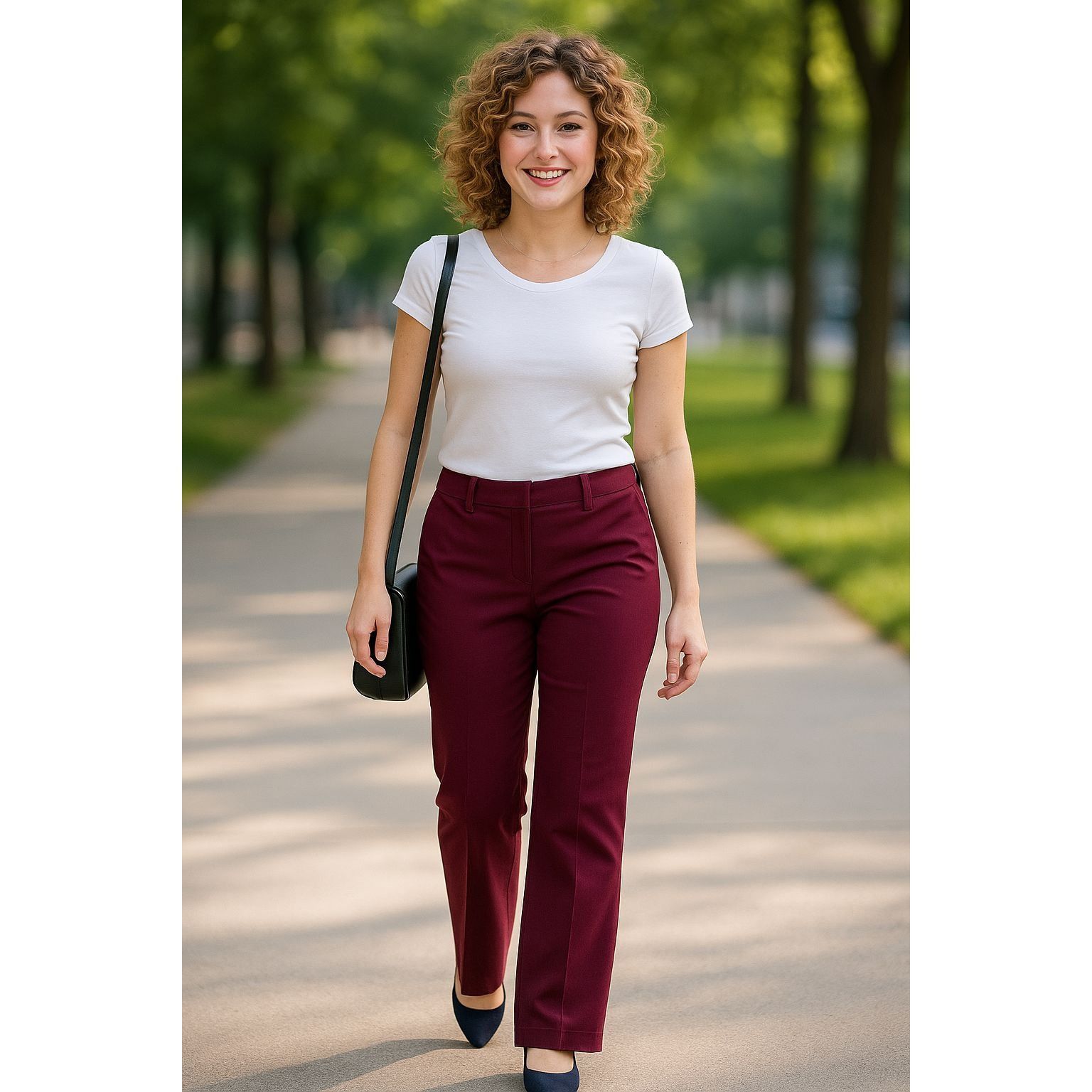 Other 7th Avenue Design Studio Size 4 Burgundy Chino Dress Pants S Size 27" / US 4 / IT 40 - 1 Thumbnail