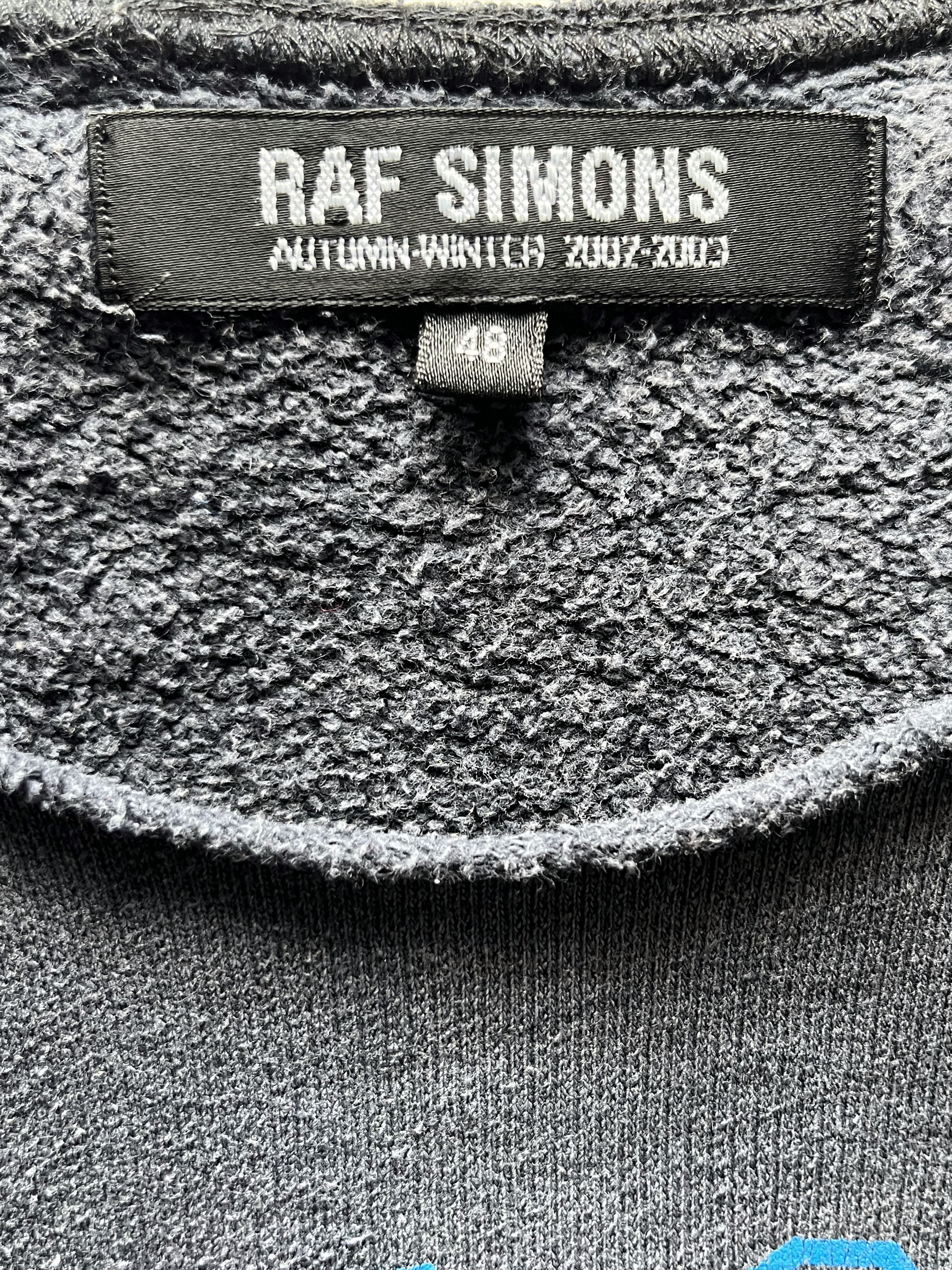 Raf Simons Raf Simons AW02 Virginia Creeper Blue Colligate Crewneck Size US M / EU 48-50 / 2 - 4 Thumbnail