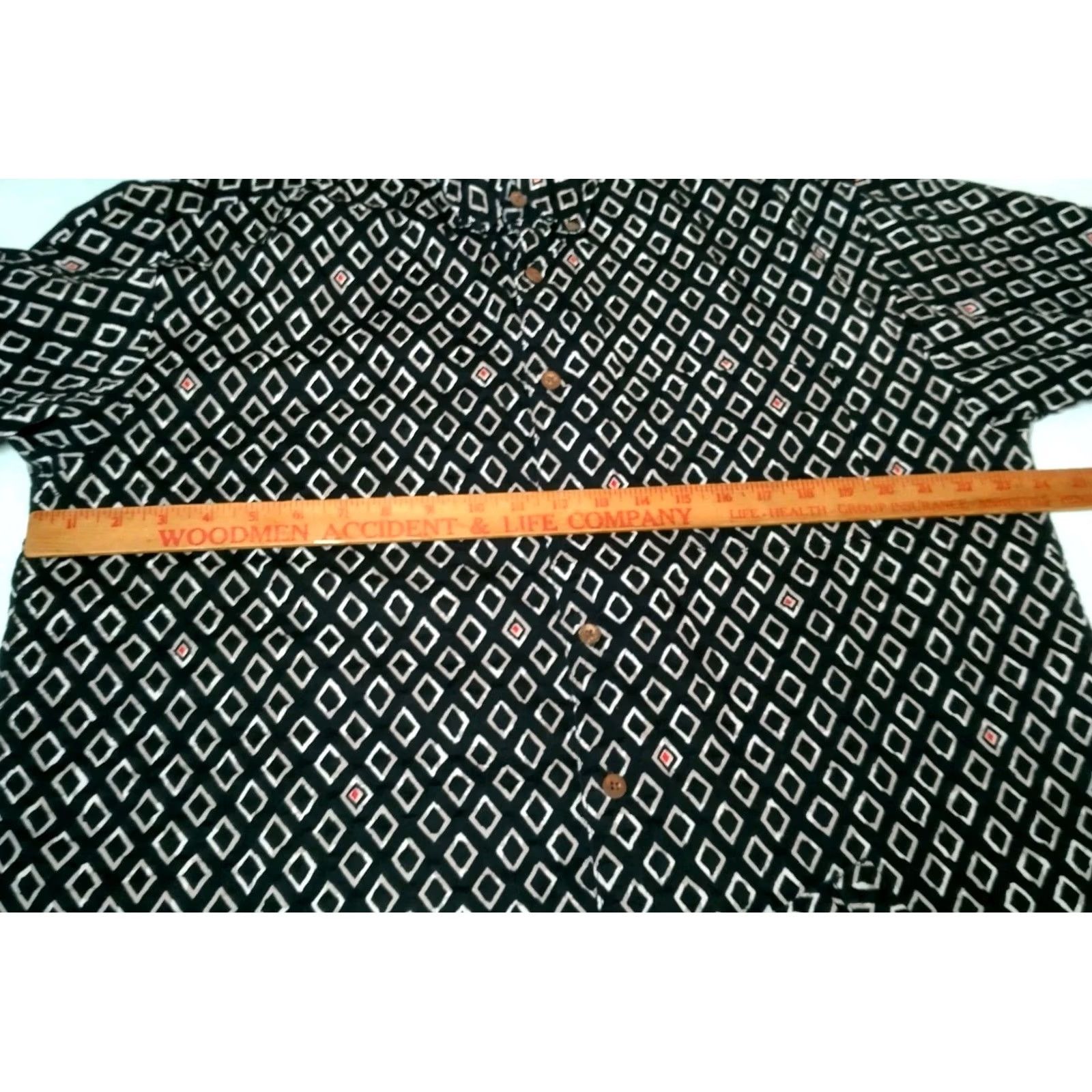 Ocean Pacific VINTAGE Ocean Pacific Shirt Mens L Blue 90s Geometric Batik Button-Up Short Sleeve Collared Surf Casual Size US L / EU 52-54 / 3 - 4 Thumbnail