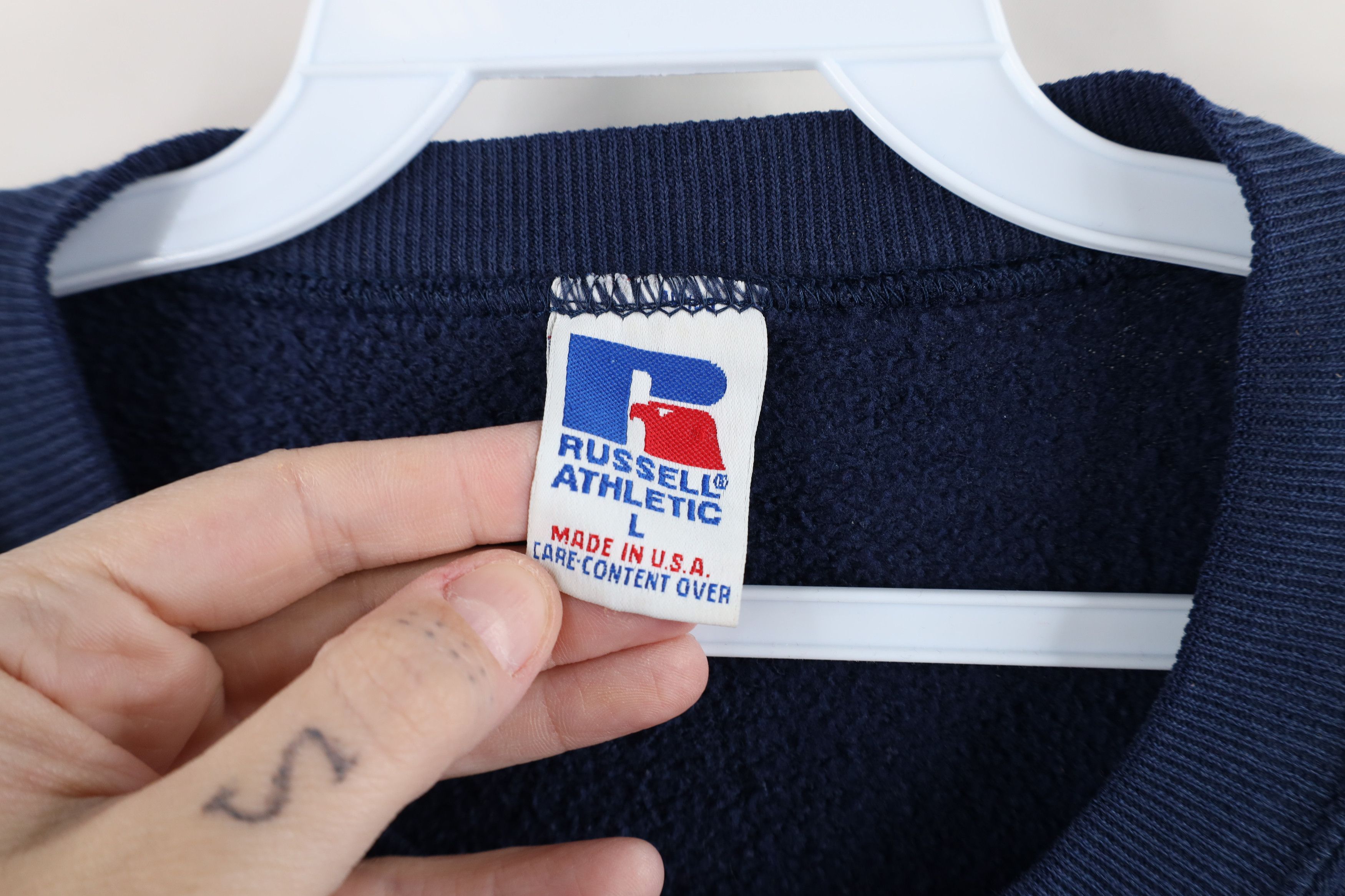 Russell Athletic × Vintage Vintage 90s Russell Athletic State University Sweatshirt USA Size US L / EU 52-54 / 3 - 8 Thumbnail