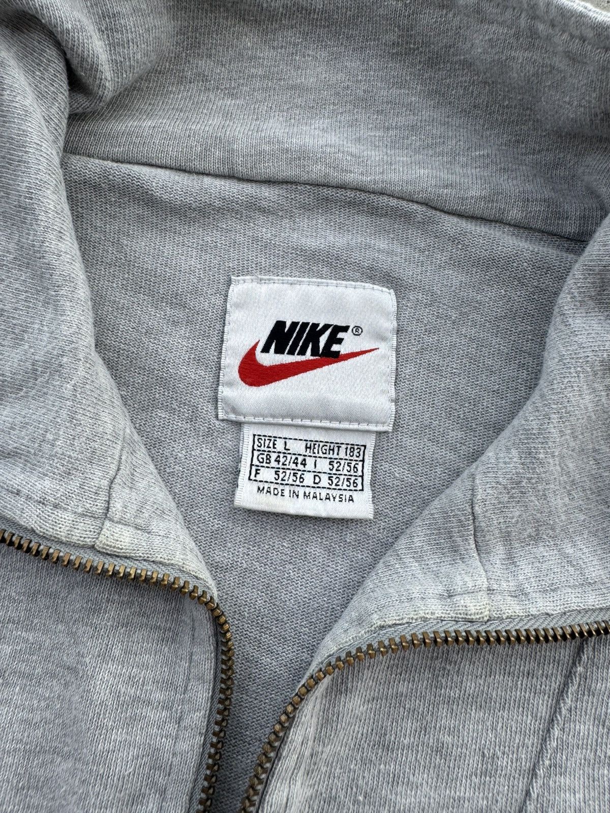 Nike × Vintage 90s Vintage Nike Y2k 3/4 Zip sweatshirt longsleeve Size US L / EU 52-54 / 3 - 5 Thumbnail