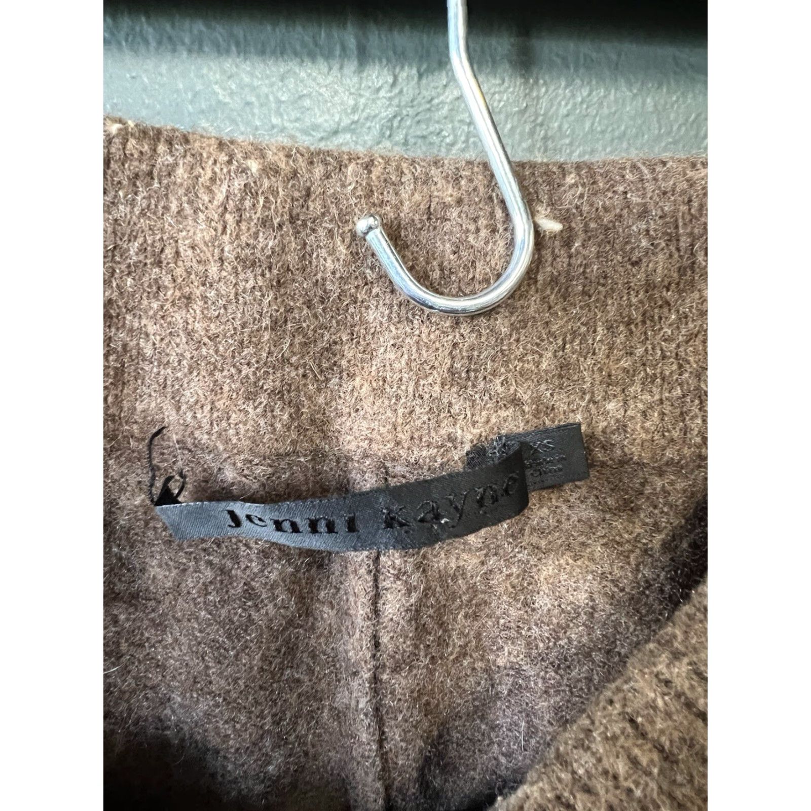 Vintage Jenni Kayne Womens Cropped Sweatpants Fleece Brown Knitted Size XS Size 26" / US 2 / IT 38 - 3 Thumbnail