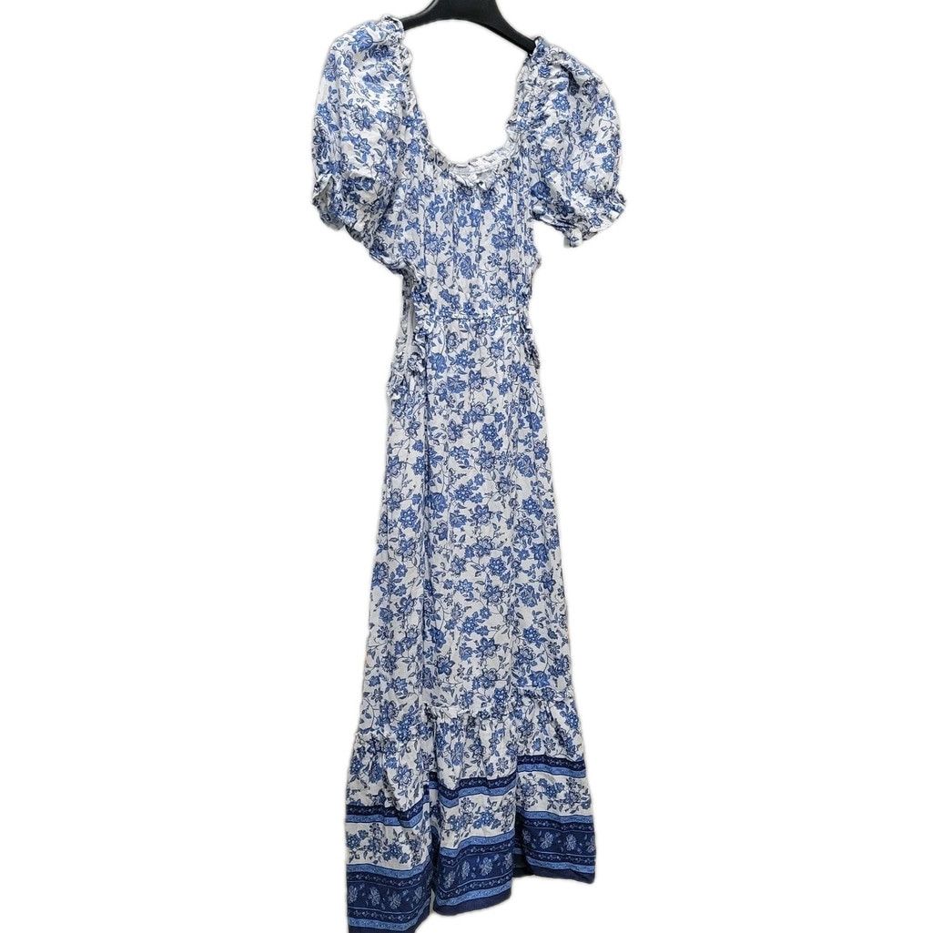 Other BY THE RIVER Women Maxi Cut-Out Cotton Linen Blend Floral Li Size S / US 4 / IT 40 - 5 Thumbnail