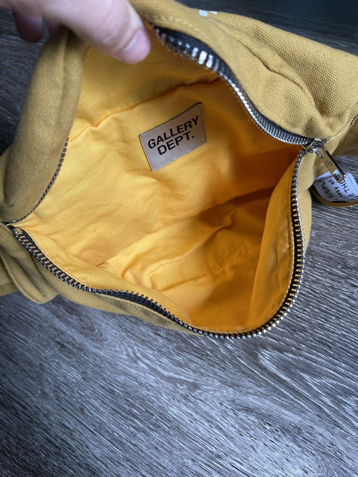Gallery Dept. Gallery Dept. Yellow Canvas Travel Bumbag Sack Size ONE SIZE - 8 Thumbnail