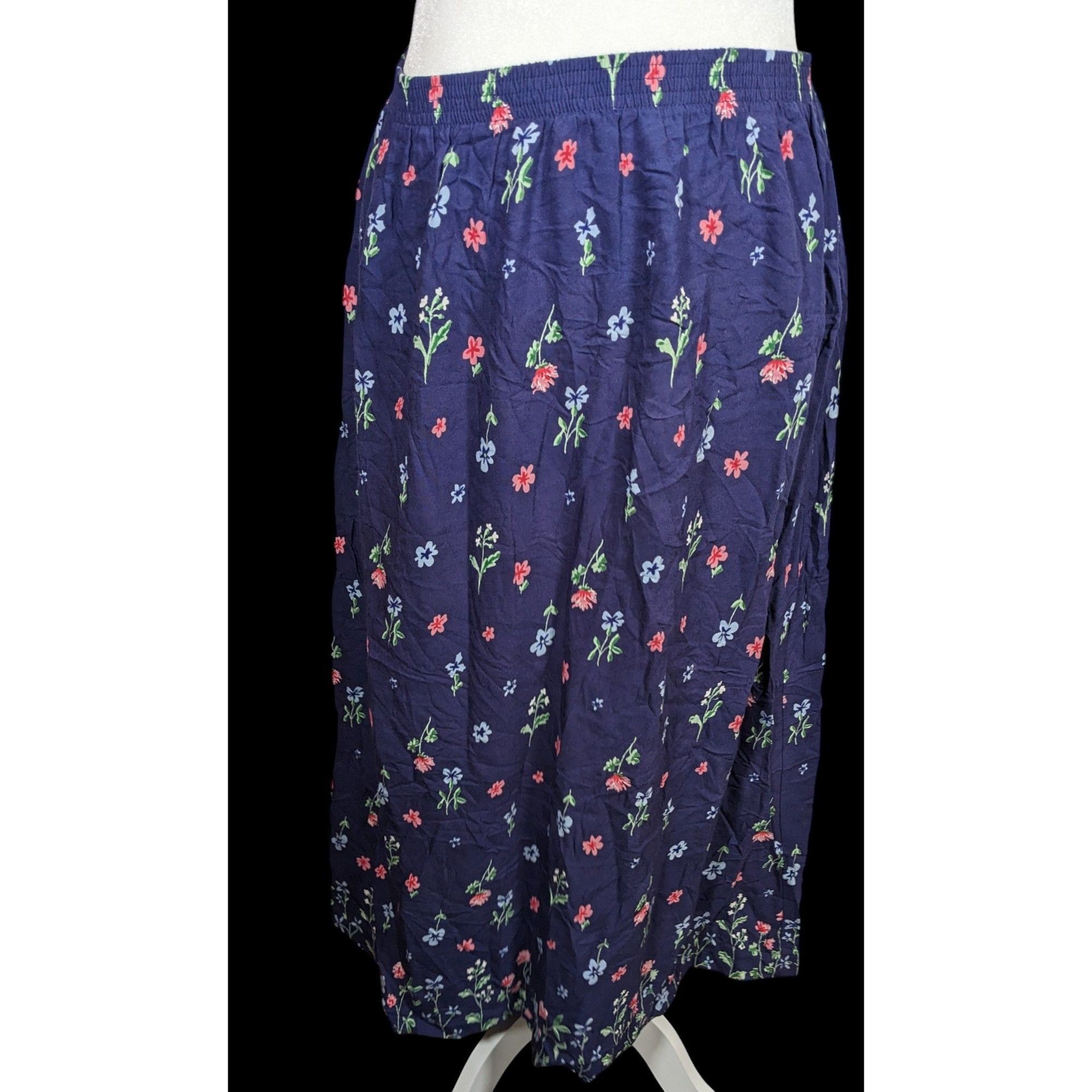 Blair Blair Blue Rustic Cottagecore Midi Skirt Size 26" / US 2 / IT 38 - 1 Thumbnail