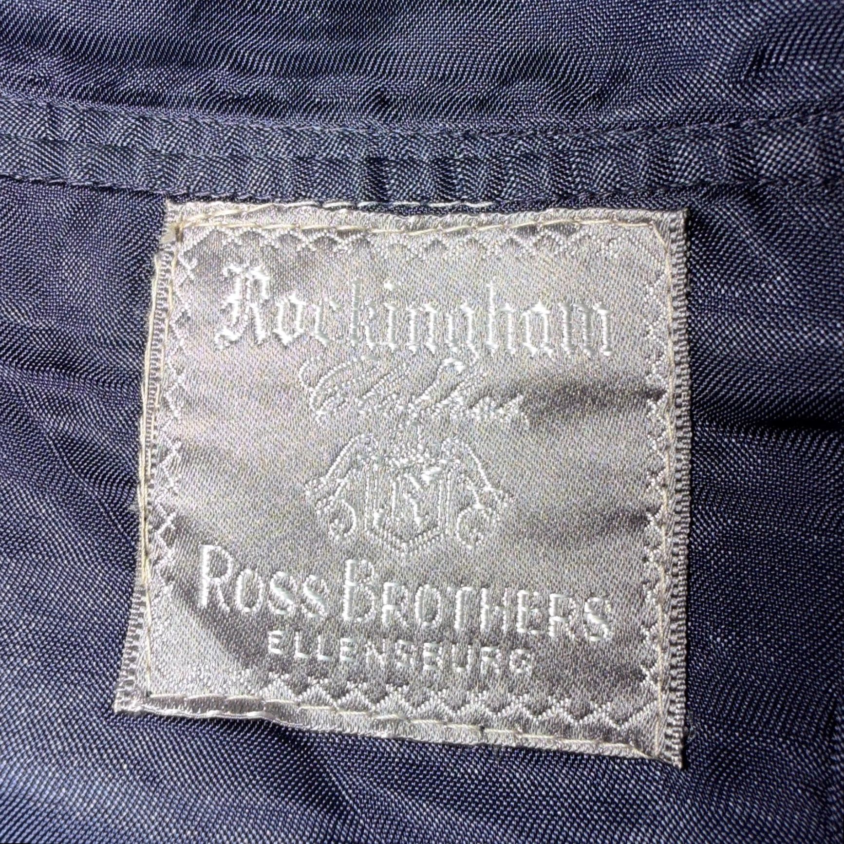 Doublet VINTAGE Rockingham Wool Suit Jacket - 60s Pinstripe Double Breasted Navy Blue 42 Regular Size Men’s 1960s Size 42R - 3 Thumbnail