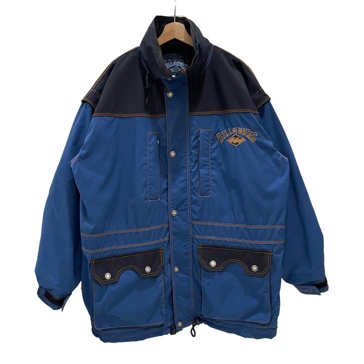 Billabong Vintage 90s Billabong Snap Button Outdoor Jacket Size US L / EU 52-54 / 3 - 1 Thumbnail