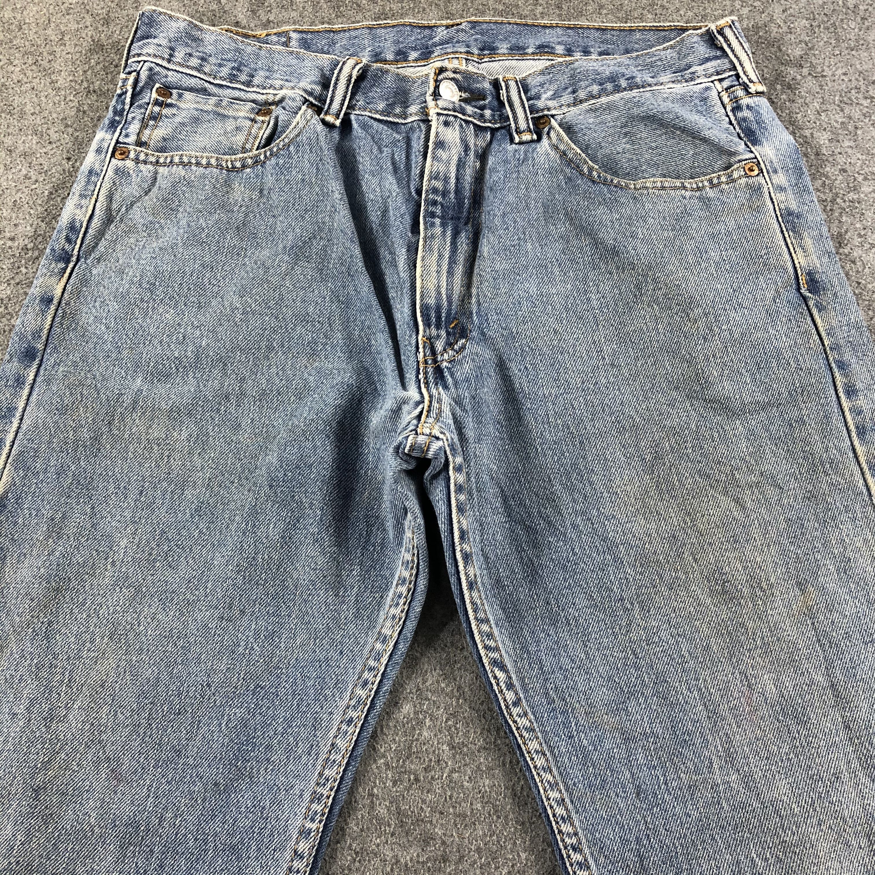 Levi's Vintage Blue Wash Levis 505 Jeans-J2585 Size US 34 / EU 50 - 3 Thumbnail
