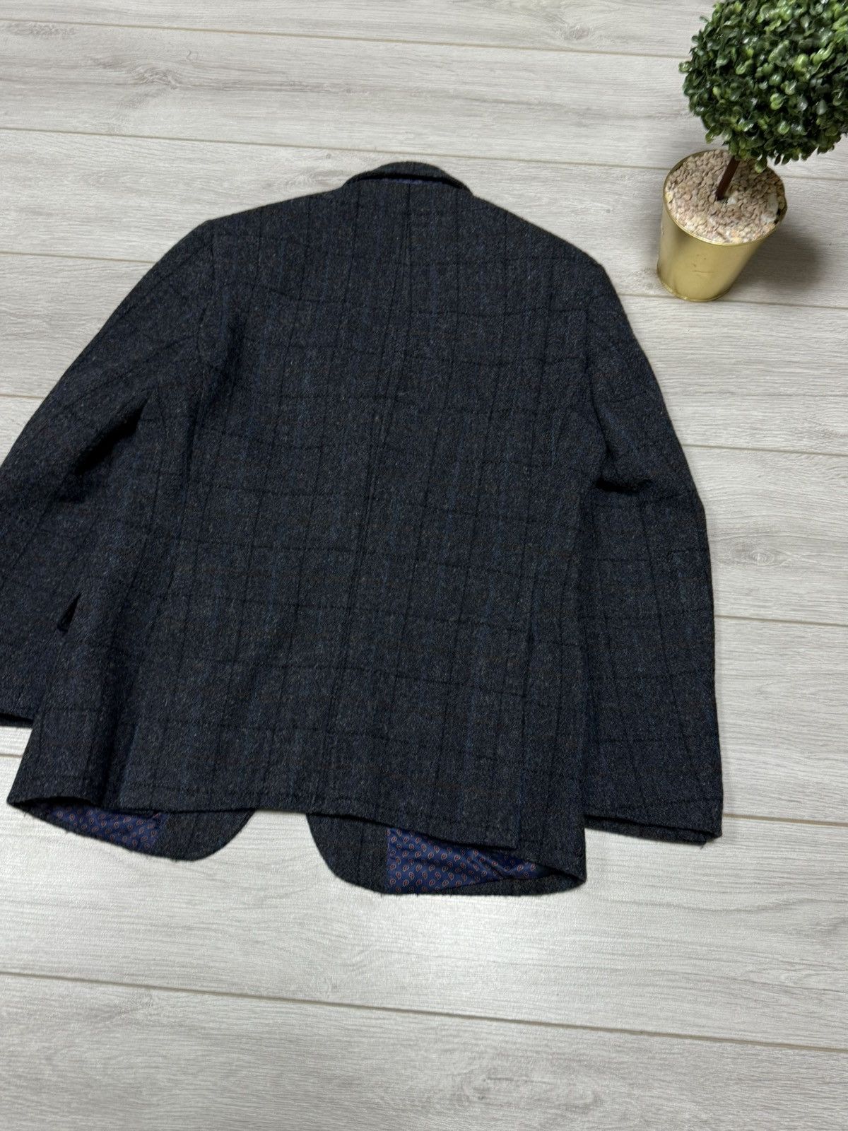 Harris Tweed M&S Harris Tweed D grey mix Coat Blazer Jacket Size US S / EU 44-46 / 1 - 13 Thumbnail