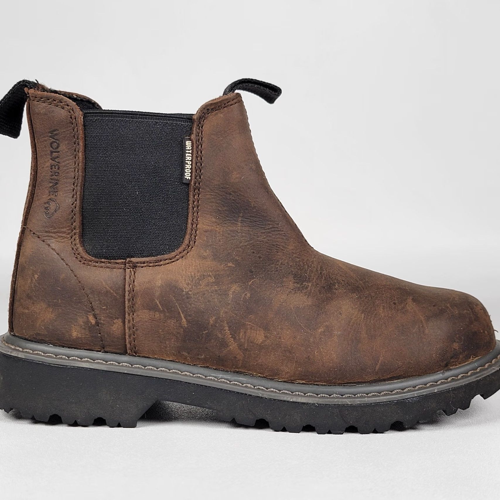 Vintage Wolverine Floorhand Romeo Waterproof Leather Brown Work Boot Women's Size 7W Size US 5 / IT 35 - 3 Thumbnail