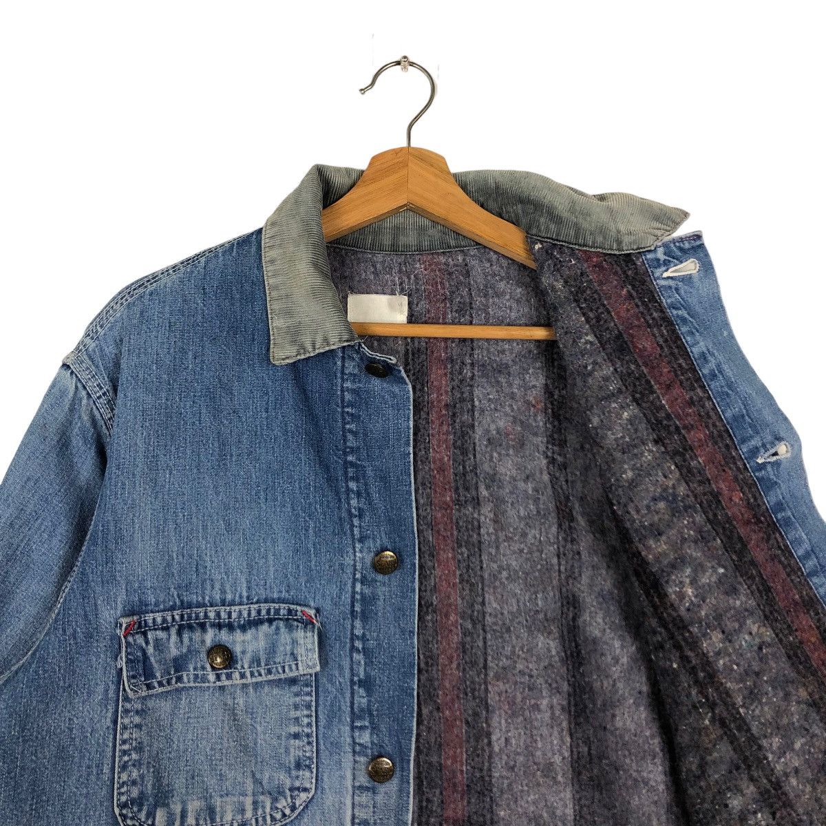 Sugar Cane 🔥80’s Vintage Chore Denim Jacket Sears Sugar Cane Blanket Size US M / EU 48-50 / 2 - 10 Thumbnail