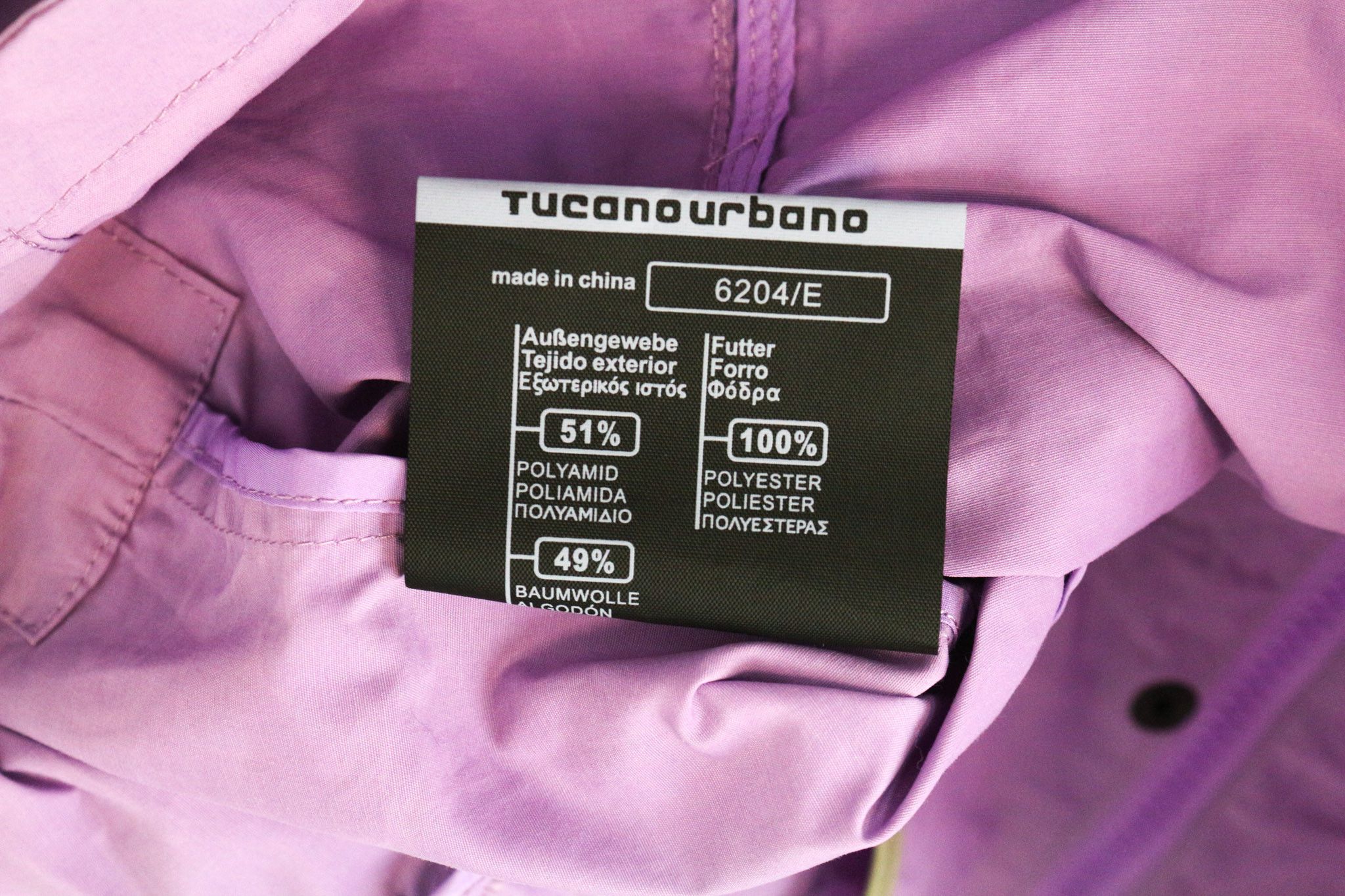Other DEMETRA IT42 Purple Cotton Blend Motorbike Jacket 75391 Size XL / US 12-14 / IT 48-50 - 7 Thumbnail