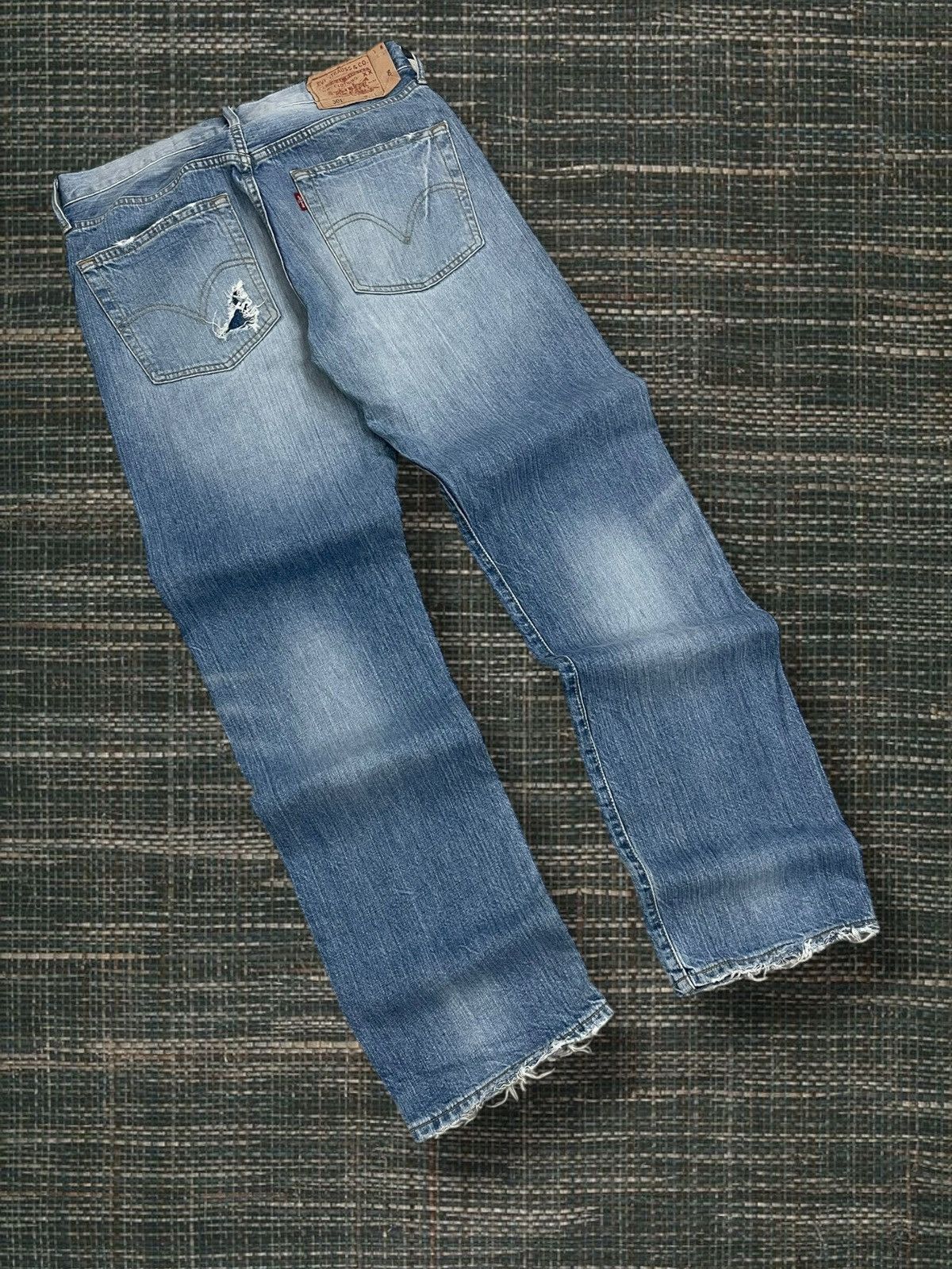 Levi's Vintage Clothing Og Vintage 90s Original Designer Levis 501 Distressed Denim Size US 30 / EU 46 - 12 Thumbnail
