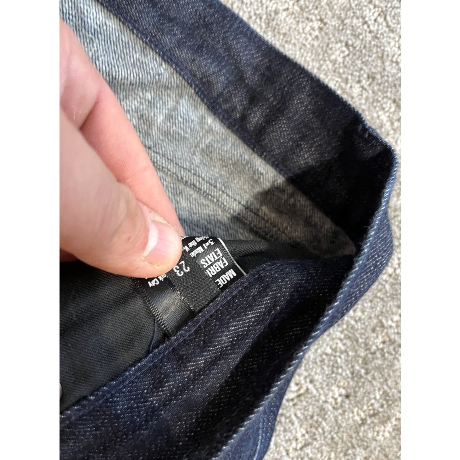 3x1 VINTAGE 3x1 Men’s NYC M4 Selvedge Straight In Maker Dark Blue 32x25 Jeans Mens Size US 32 / EU 48 - 6 Thumbnail
